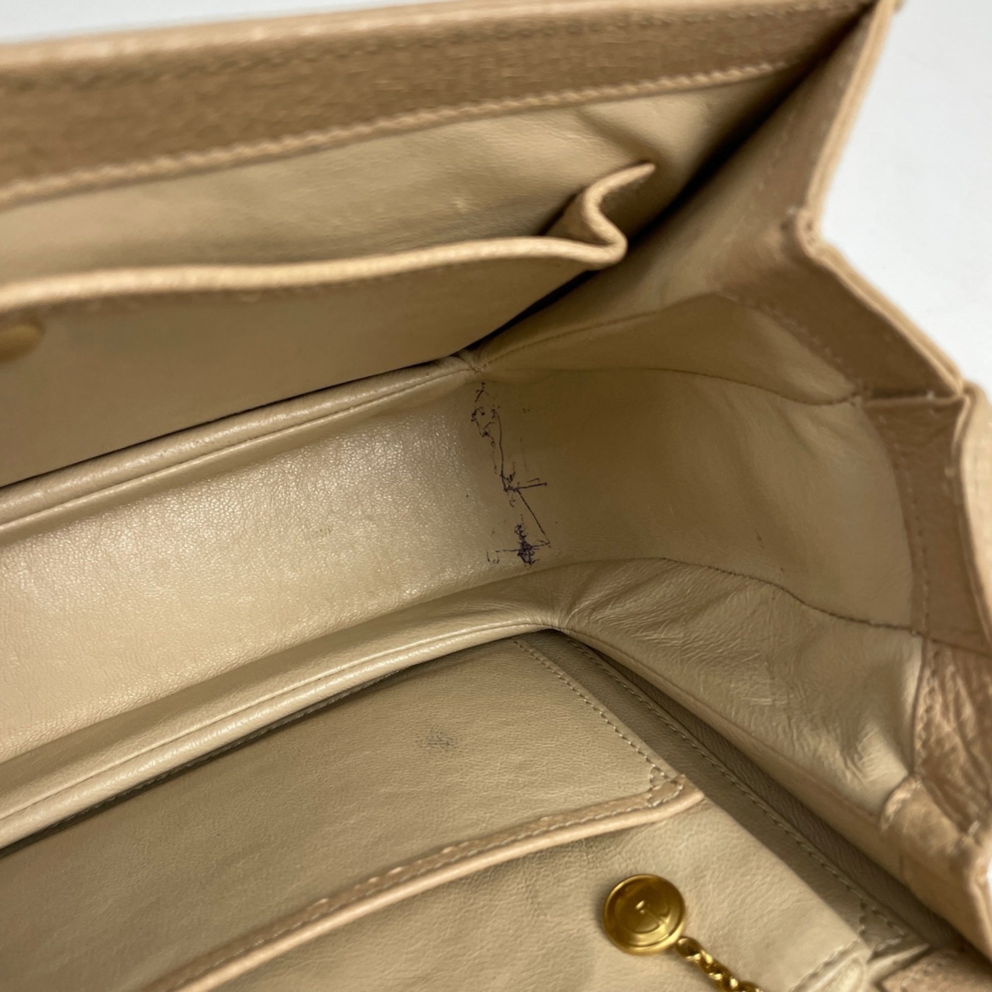 Gucci Beige Leather Handbag (Pre-Owned)