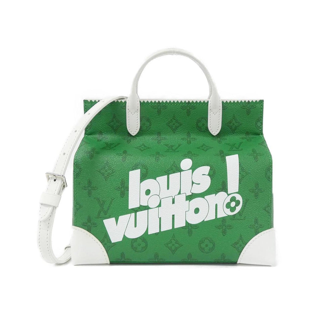 Louis Vuitton Vert Coated Canvas Handbag