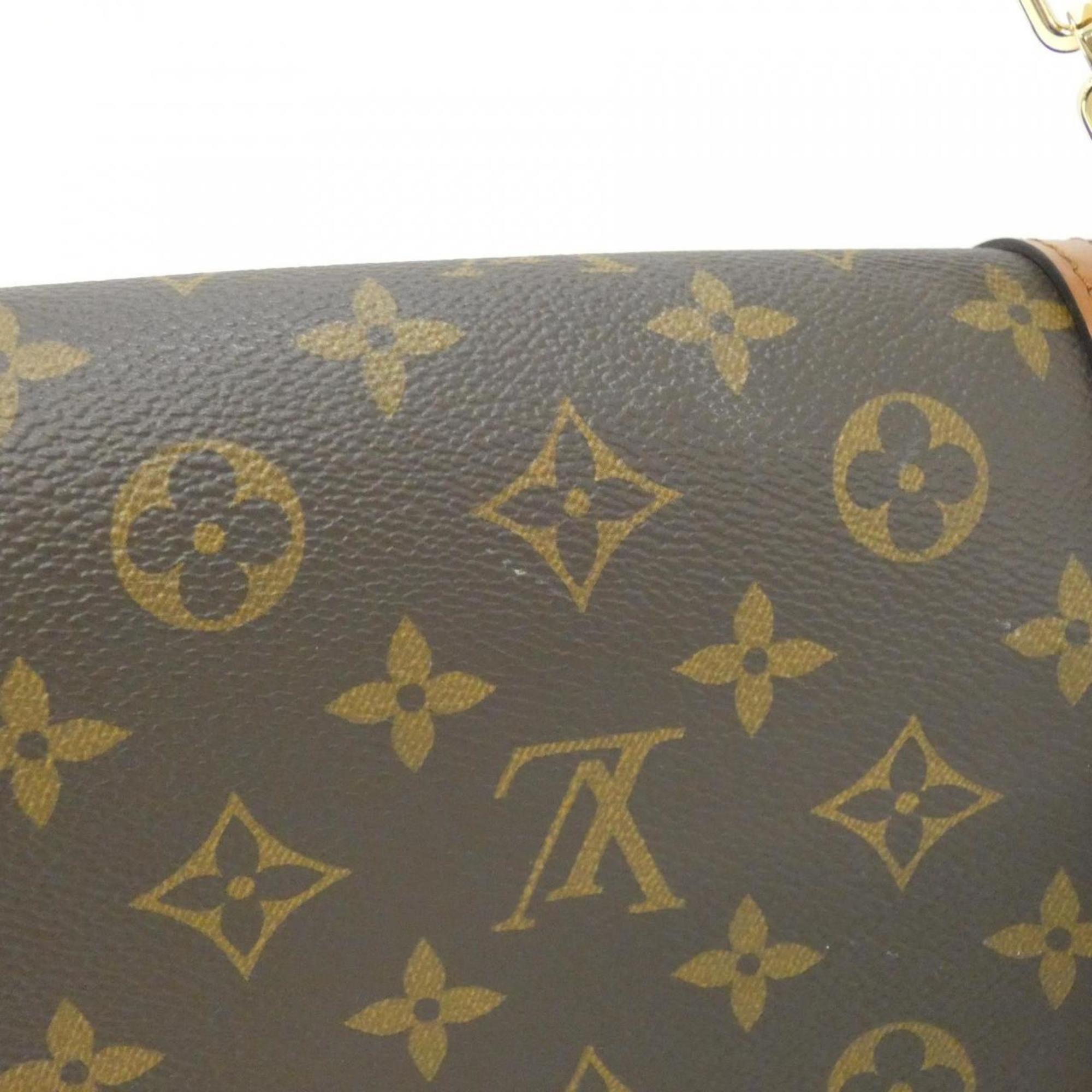 Louis Vuitton Marron Coated Canvas Shoulder Bag