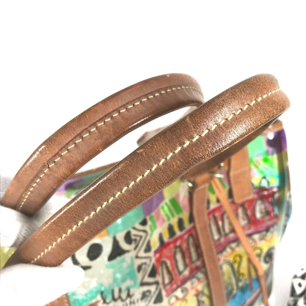 Prada Multi-Color Vinyl Shoulder Bag Tote Bag