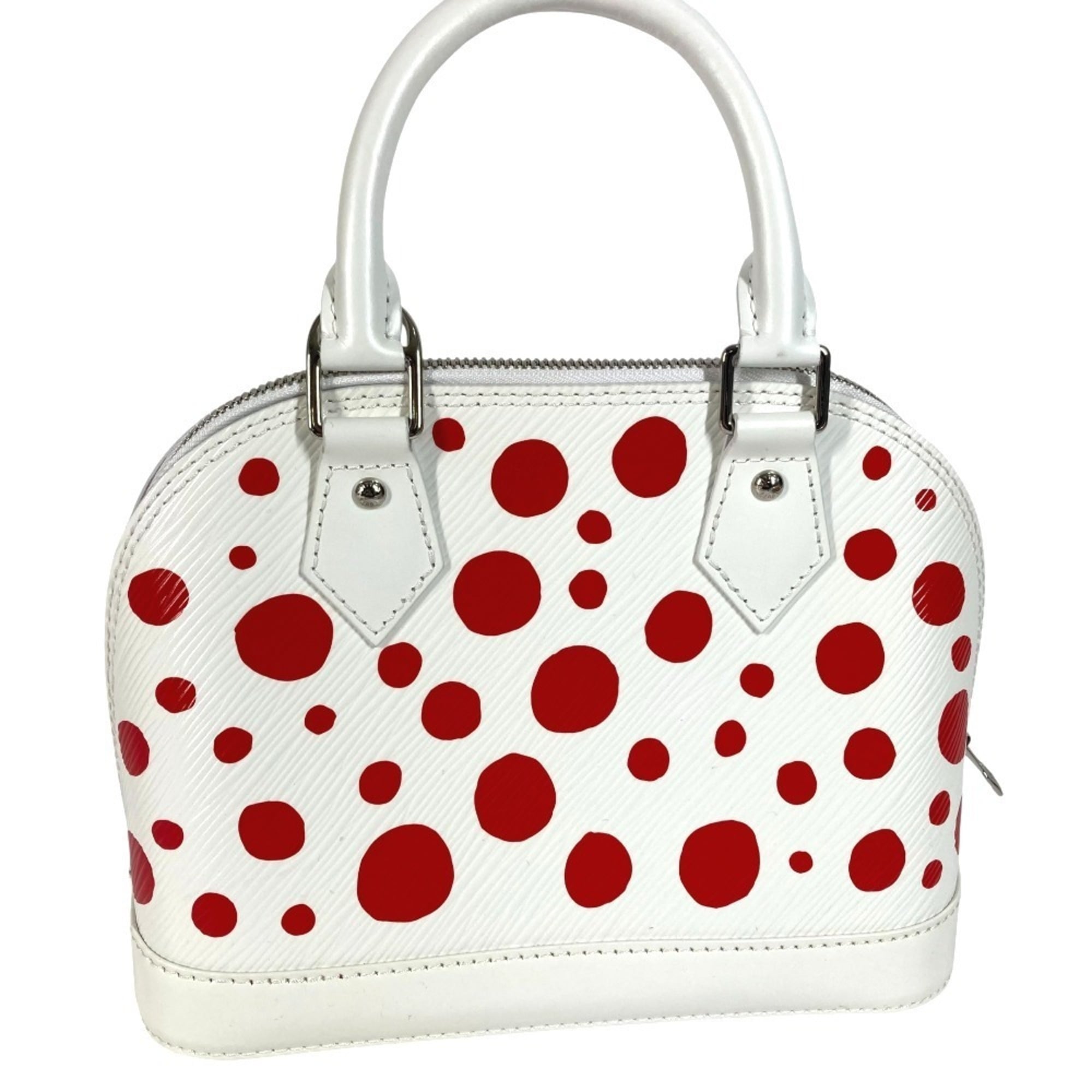 Louis Vuitton Yayoi Kusama Red Color White Epi Leather Handbag Shoulder Bag