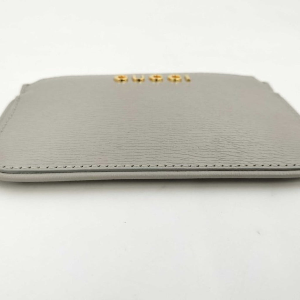 Gucci Gray Leather Coin Purse/Coin Case (Pre-Owned)