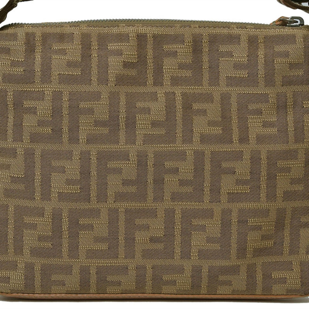 Fendi Selleria Pink Canvas Shoulder Bag