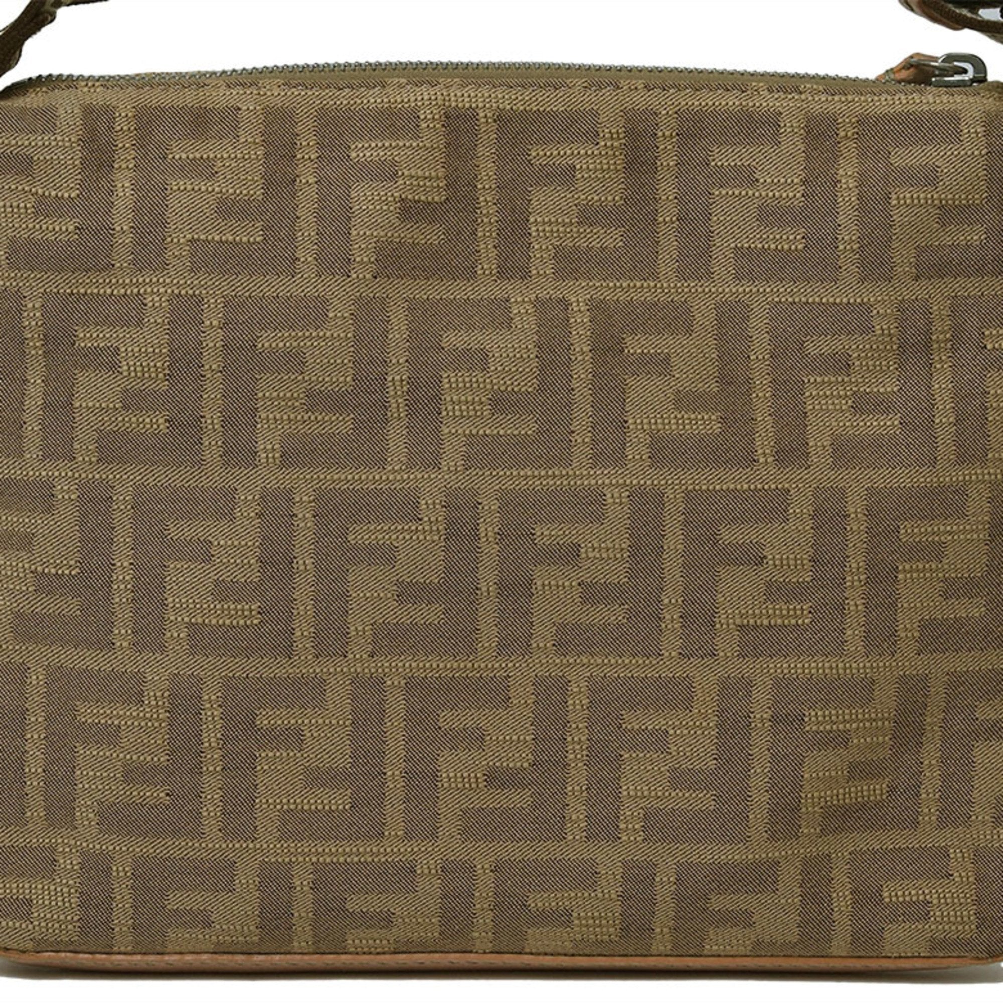 Fendi Selleria Pink Canvas Shoulder Bag