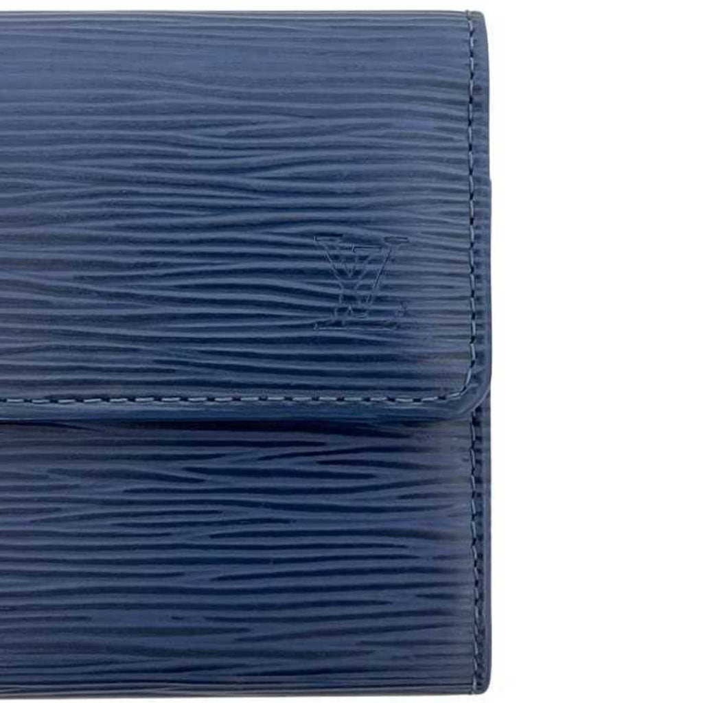Louis Vuitton Blue Myrtille Epi Leather Long Wallet