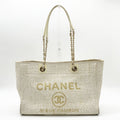 Chanel Beige Tweed Tote Bag