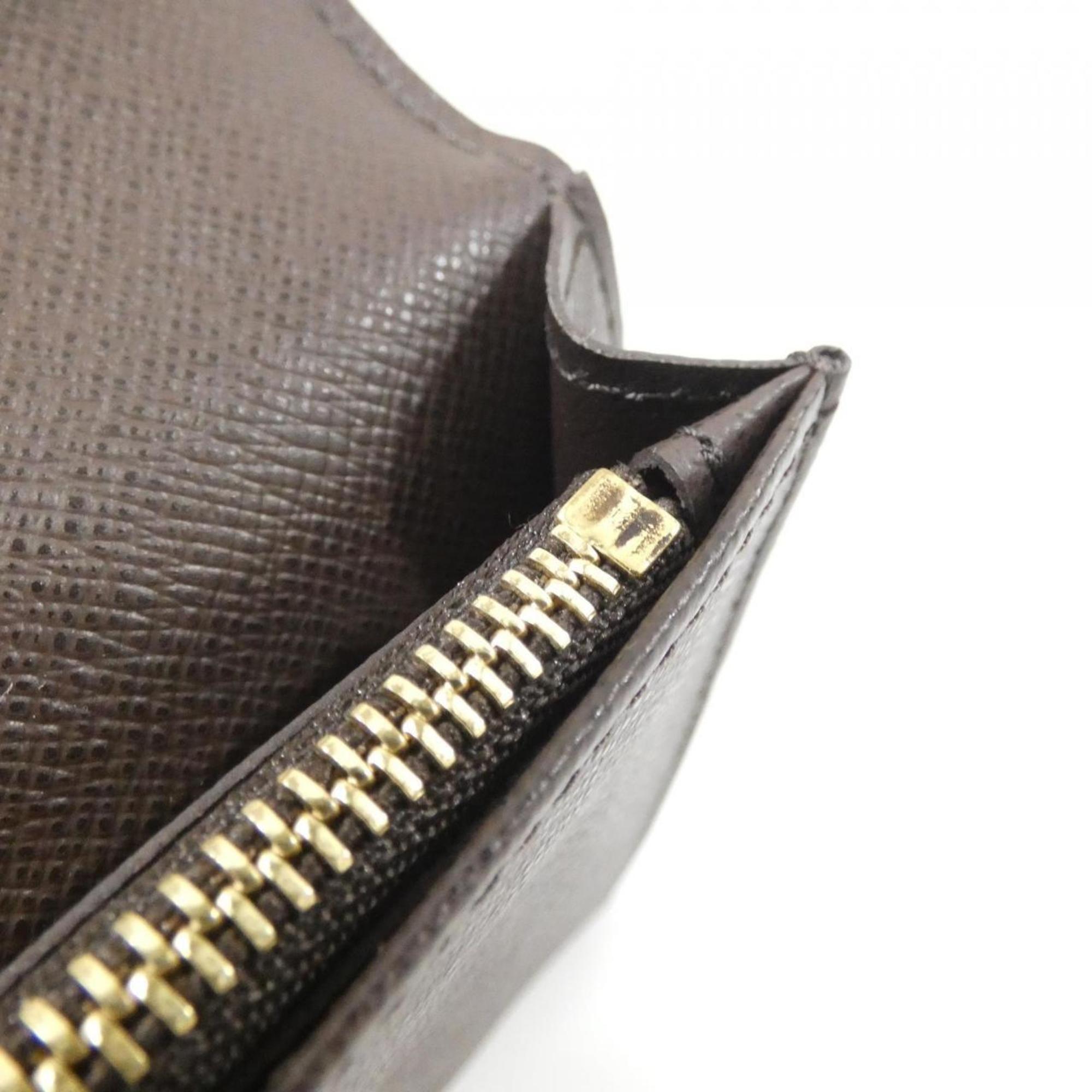 Louis Vuitton Damier Canvas Ebene Coated Canvas Long Wallet