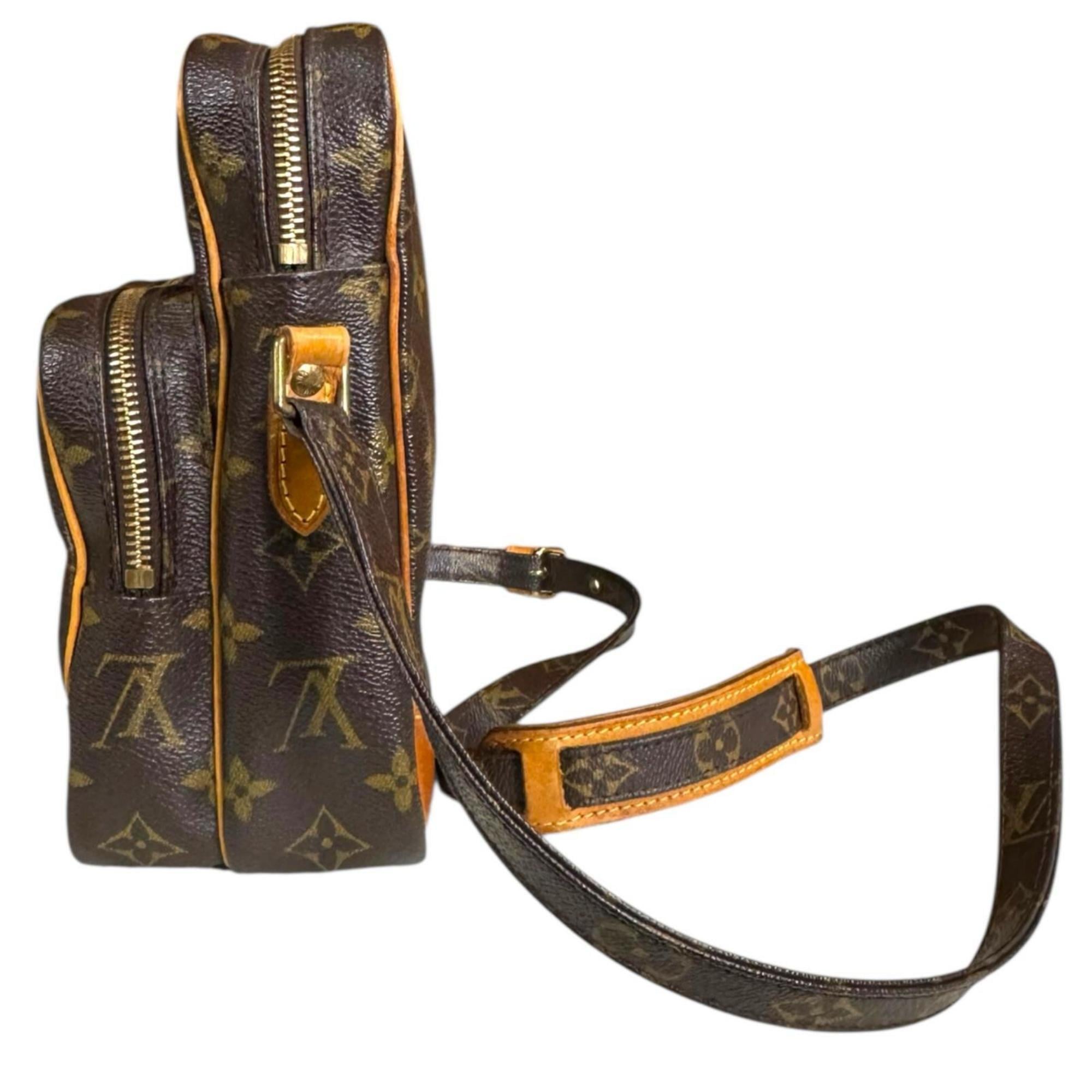 Louis Vuitton Brown Monogram Canvas Shoulder Bag
