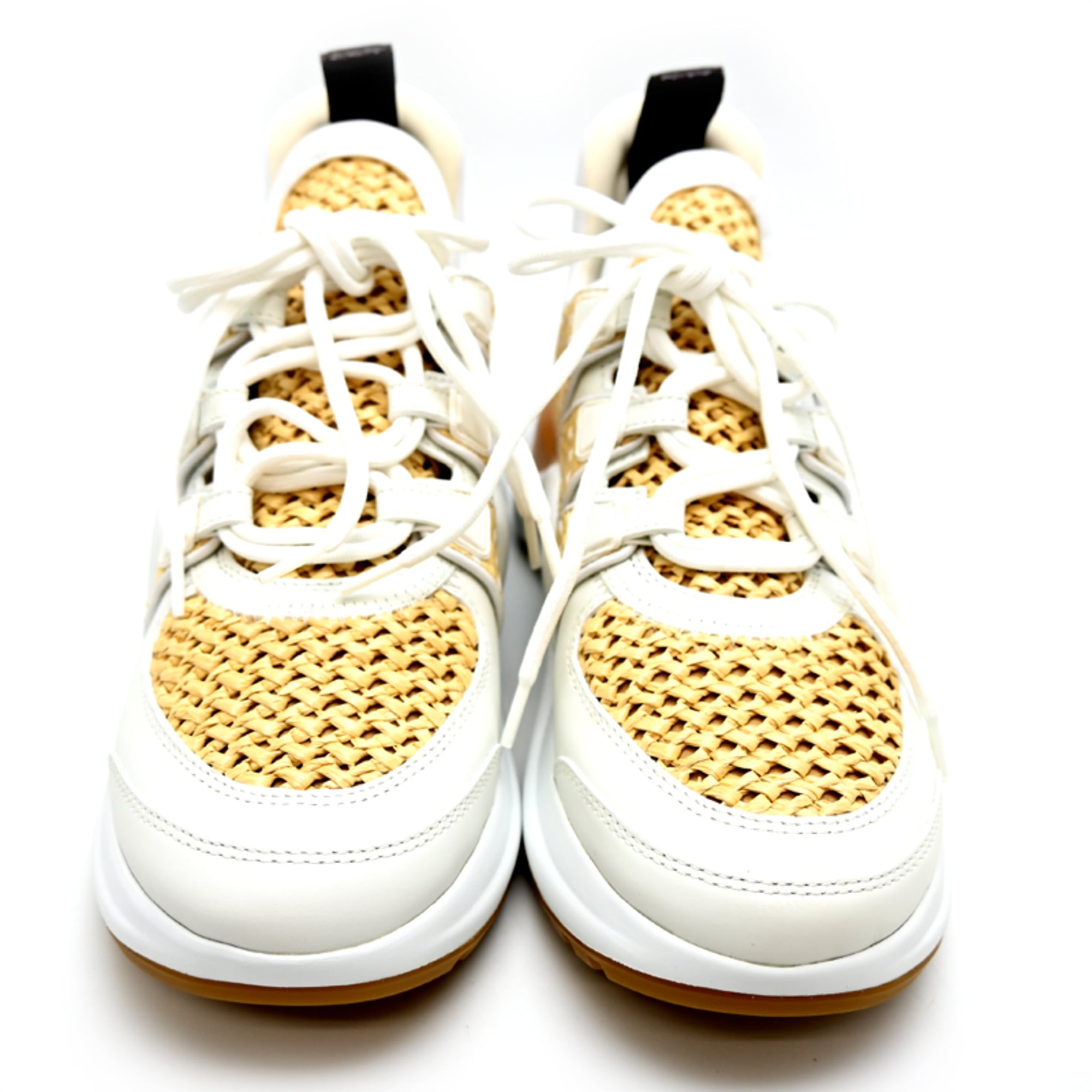 Louis Vuitton Beige White Sneakers