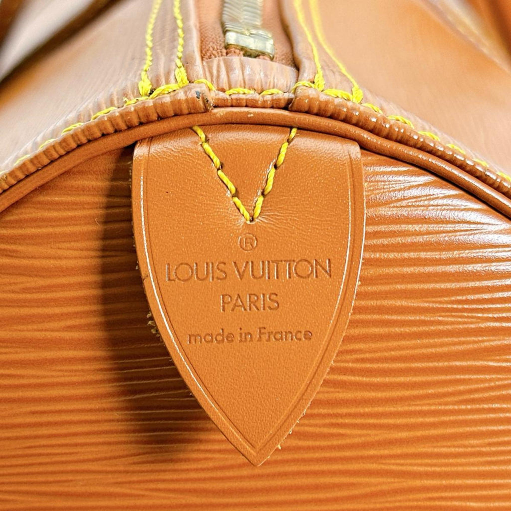 Louis Vuitton Brown Gold Cipango Epi Leather Boston Bag