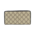 Gucci Beige Black Gg Canvas Long Wallet (Bi-Fold) (Pre-Owned)