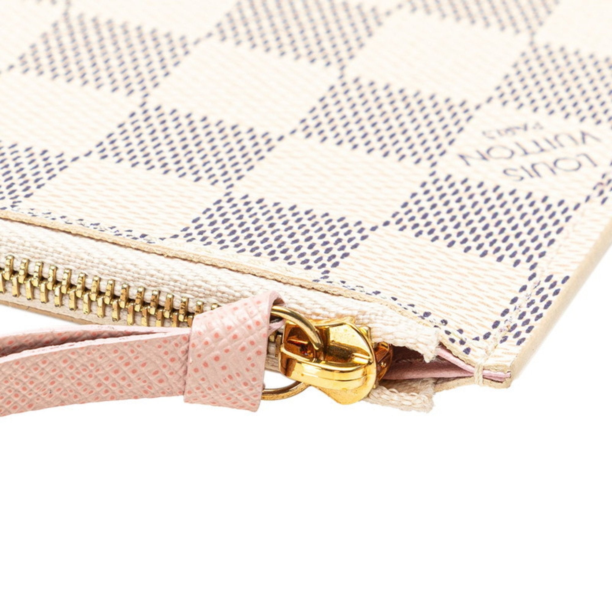 Louis Vuitton Damier Azur Ivory Pvc Leather Pochette Shoulder Bag