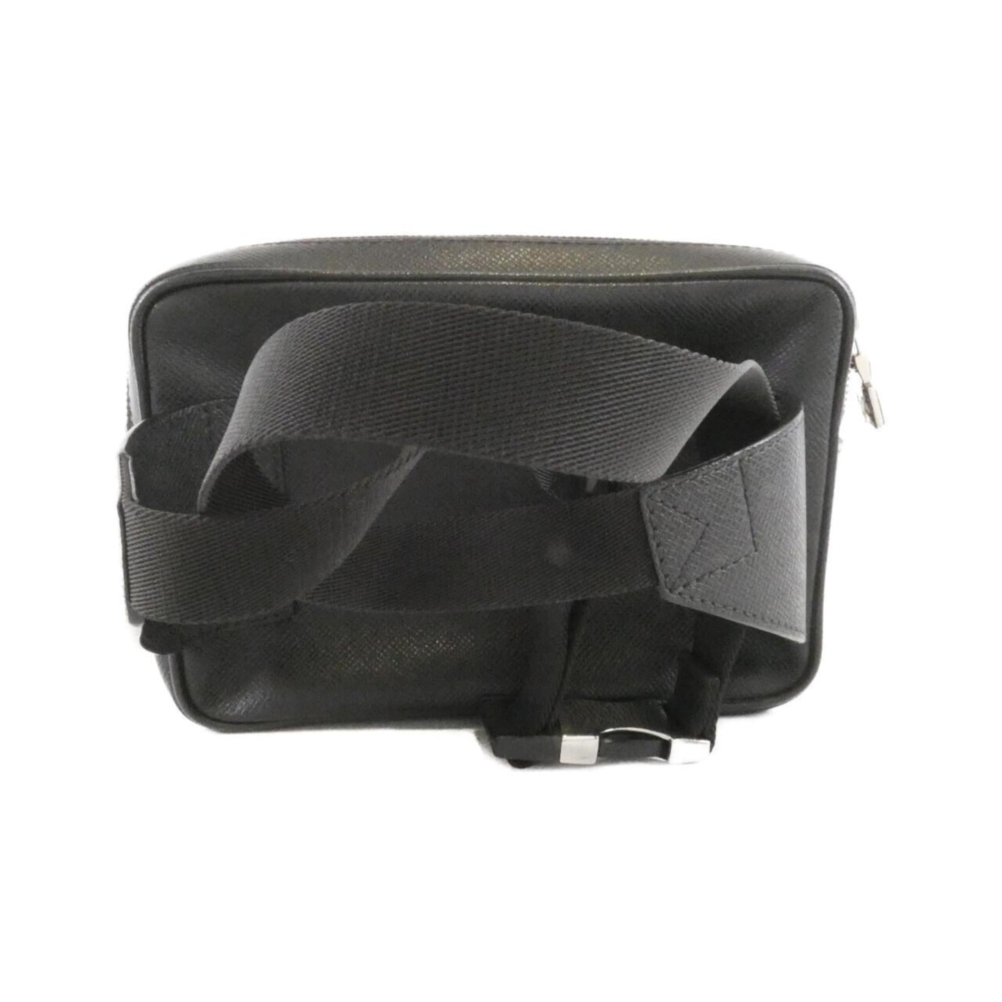 Louis Vuitton Taiga Black Taiga Leather Shoulder Bag