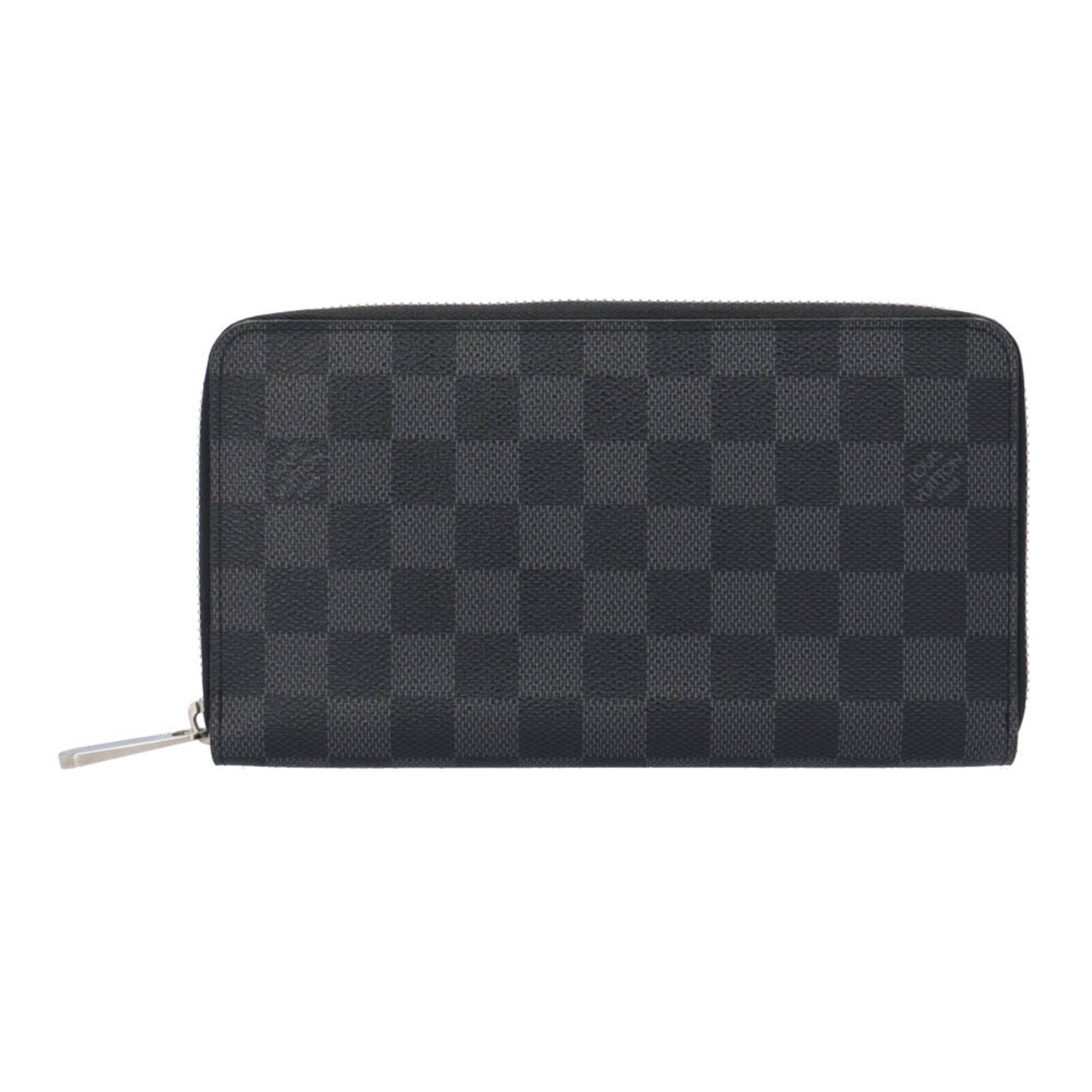 Louis Vuitton Black Gray Damier Graphite Canvas Long Wallet