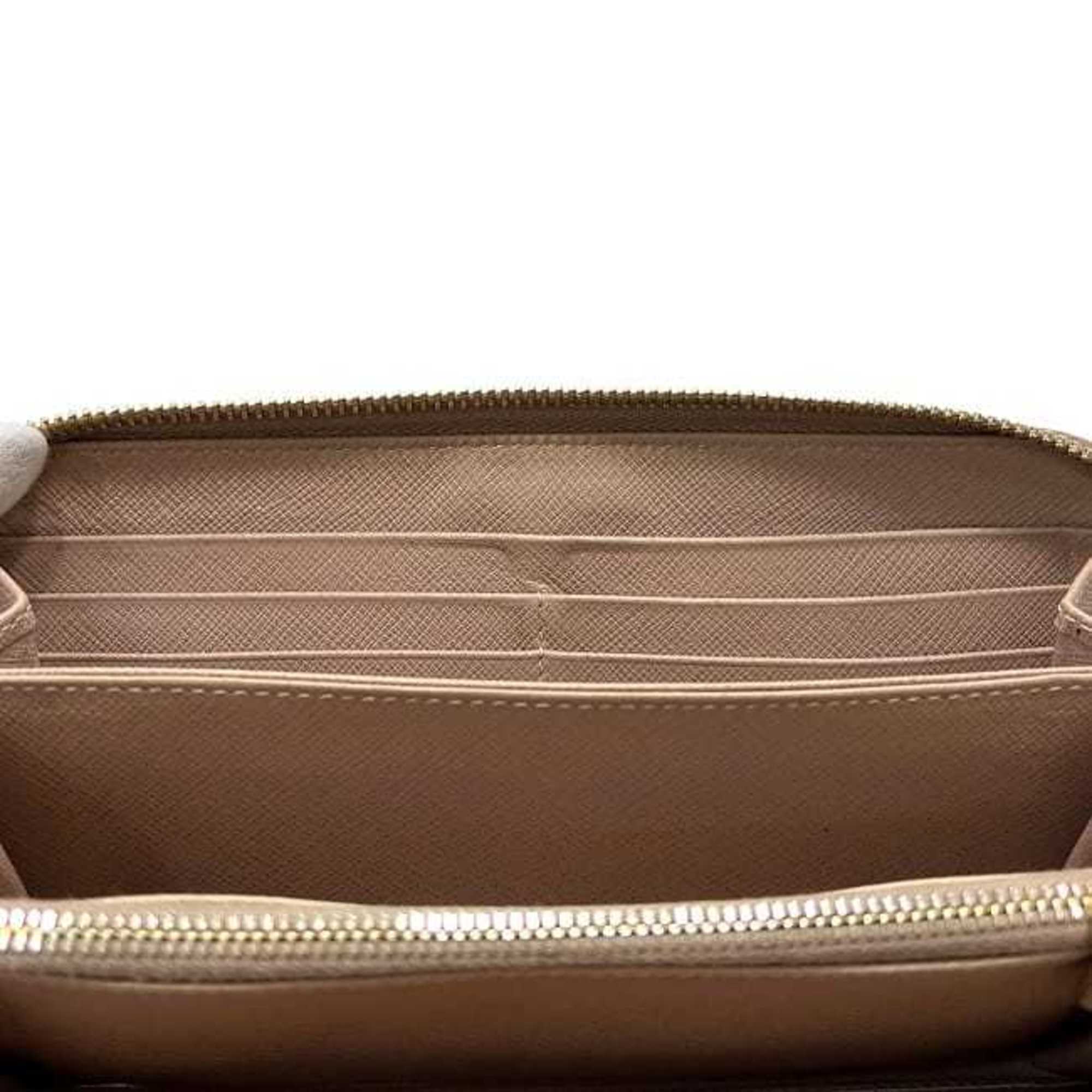 Prada Pink Beige Saffiano Metal Long Wallet (Bi-Fold)
