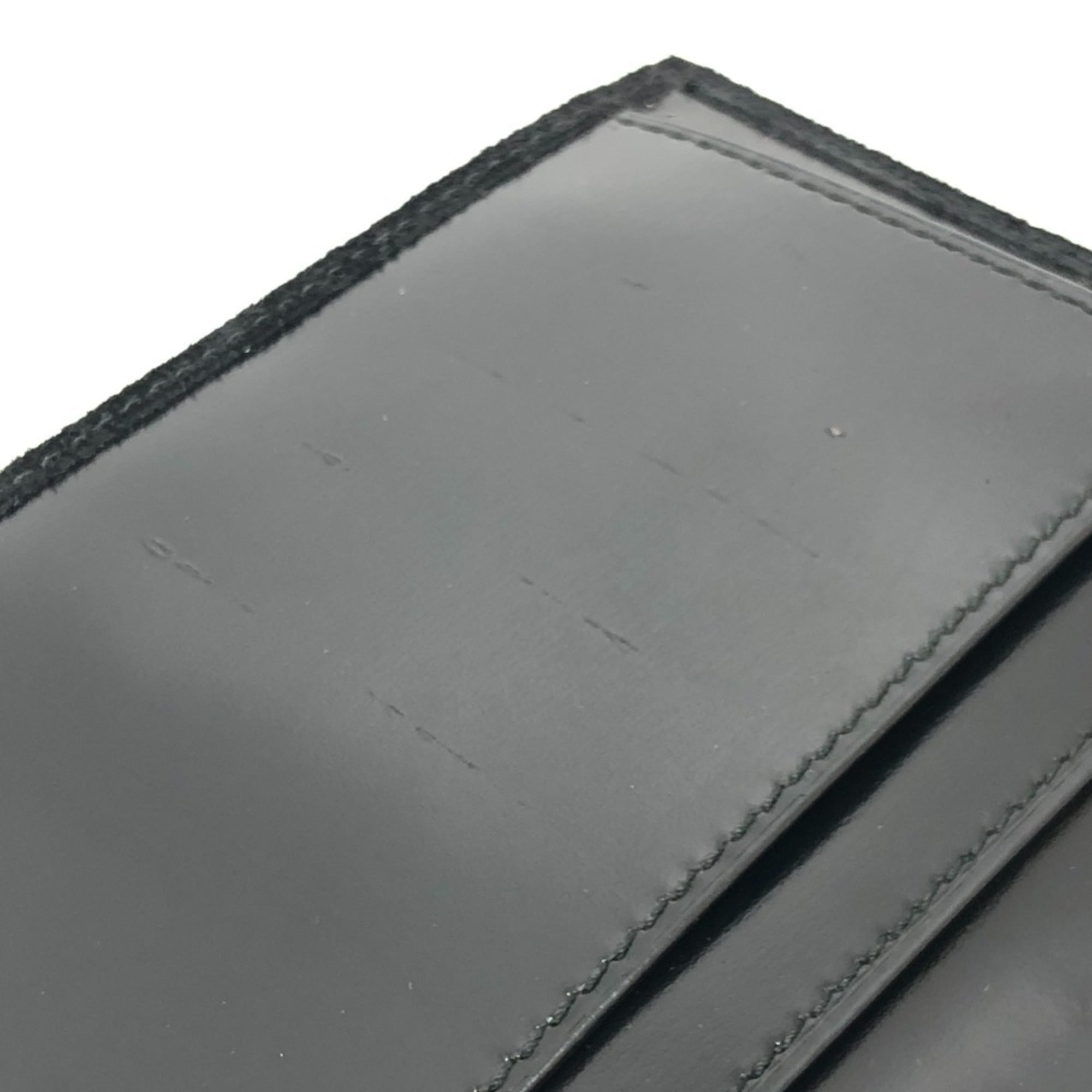 Gucci Black Suede Leather Long Wallet (Bi-Fold) (Pre-Owned)