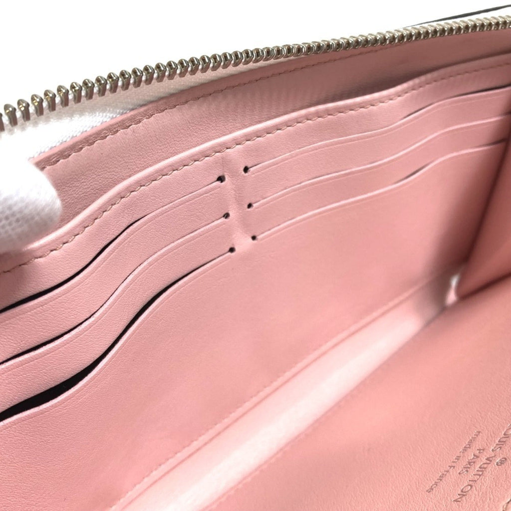 Louis Vuitton Mahina Pink White Mahina Leather Long Wallet