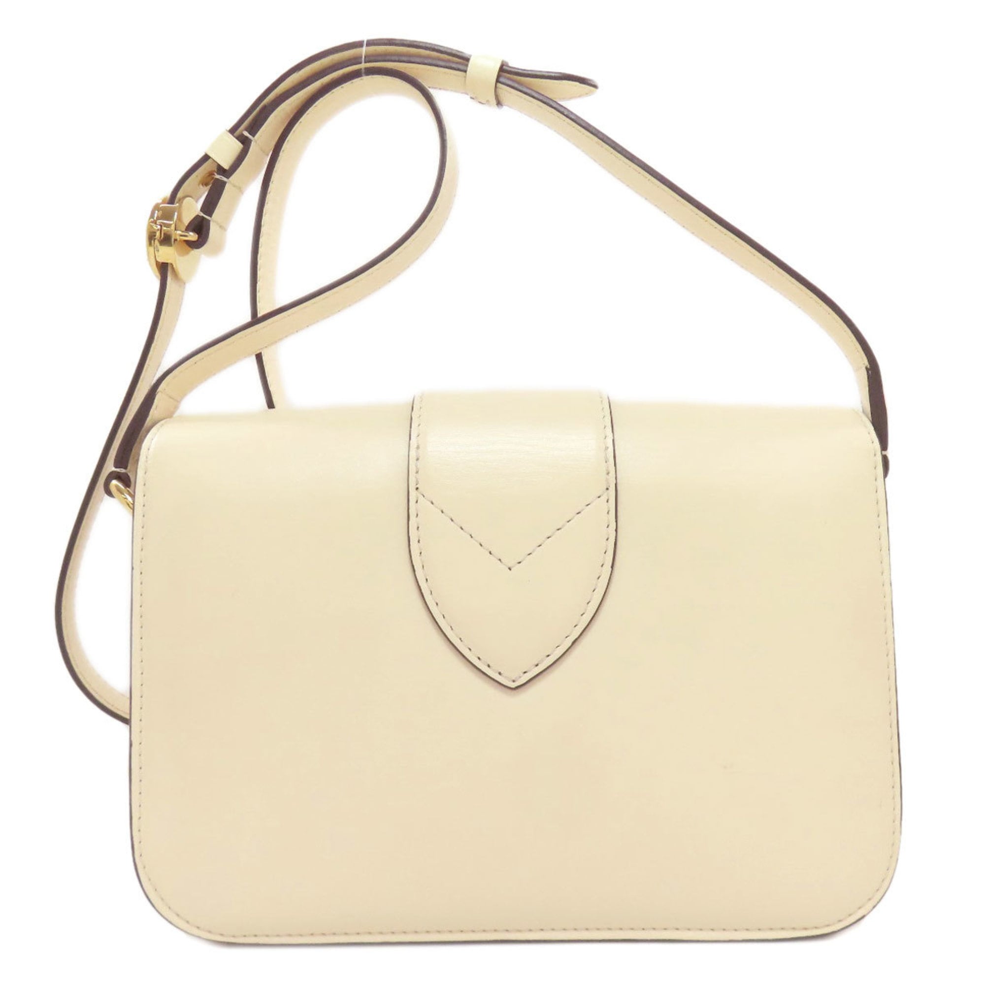 Louis Vuitton Cream Leather Shoulder Bag