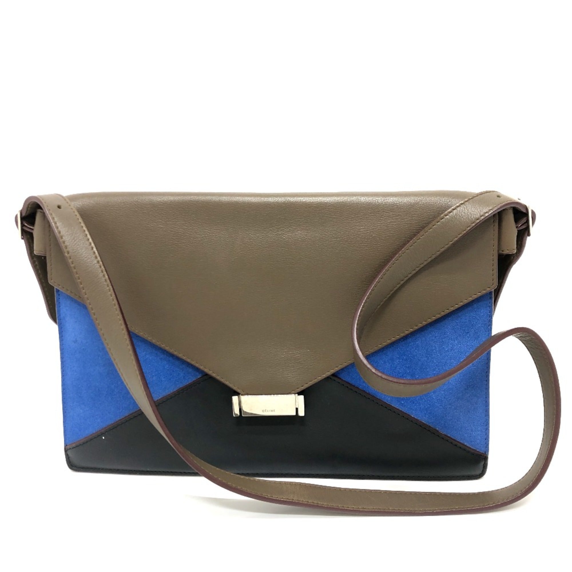 Celine Brown Leather Shoulder Bag