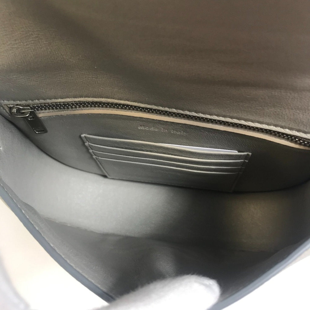 Celine Gray Leather Shoulder Bag