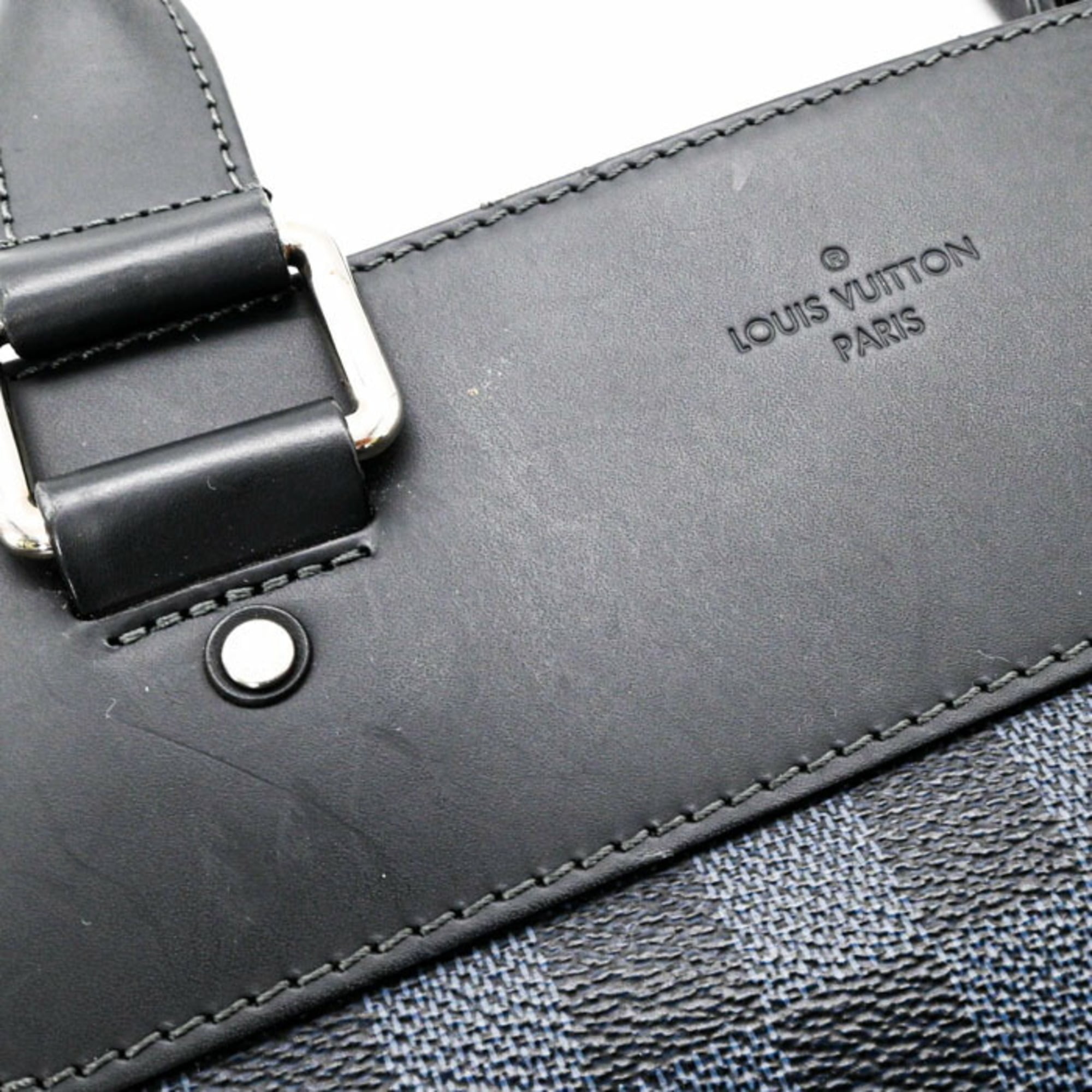 Louis Vuitton Damier Cobalt Black Blue Damier Graphite Tote Bag