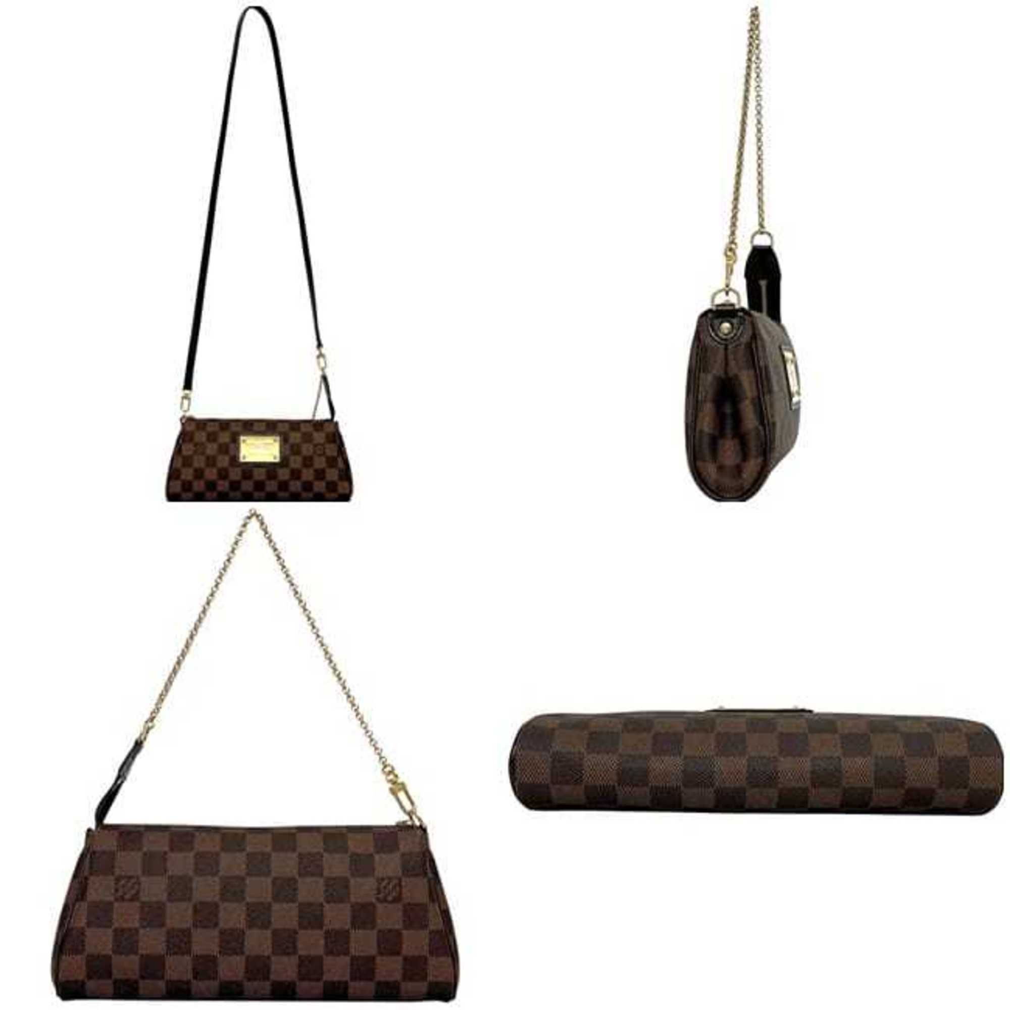 Louis Vuitton Brown Damier Canvas Ebene Damier Canvas Leather Handbag Pouch Shoulder Bag