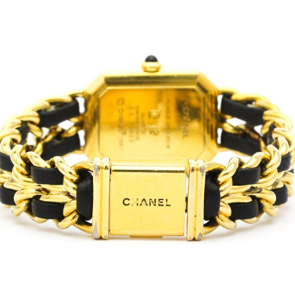 Chanel Premiere Rock Quartz Watch Plated Metal And Leather Watch