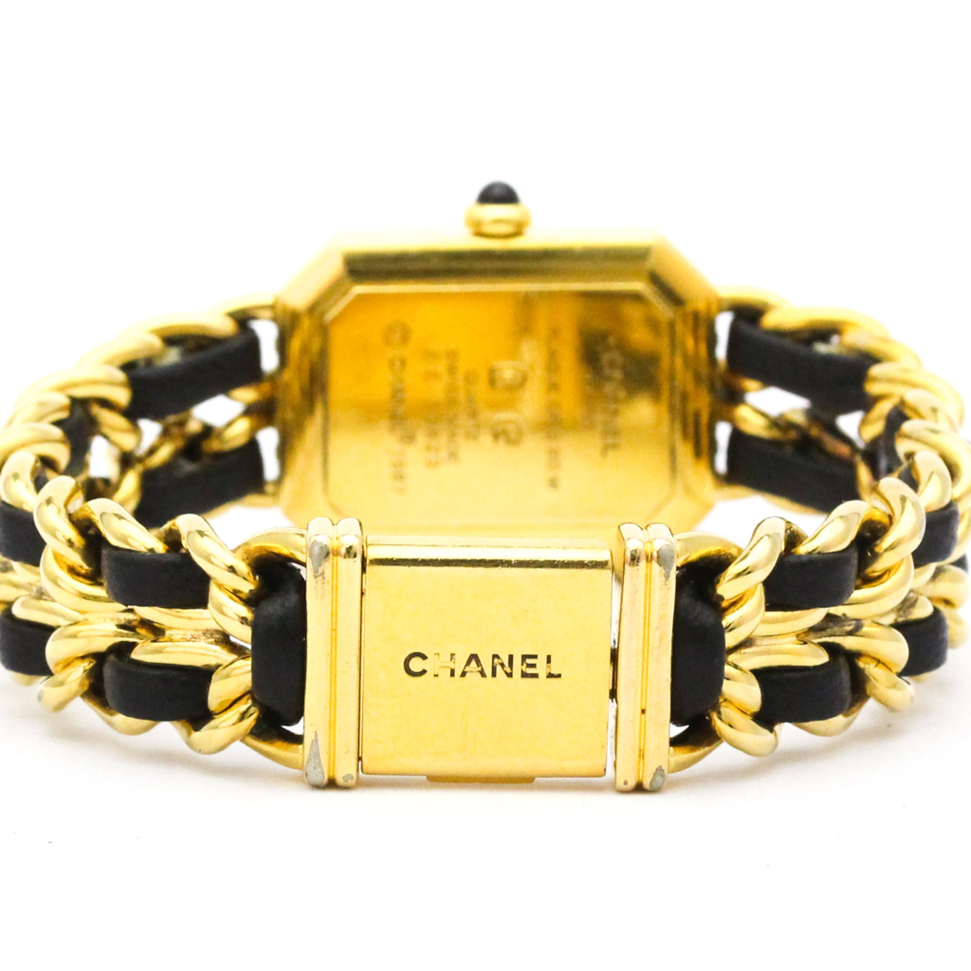 Chanel Premiere Rock Quartz Watch Plated Metal And Leather Watch
