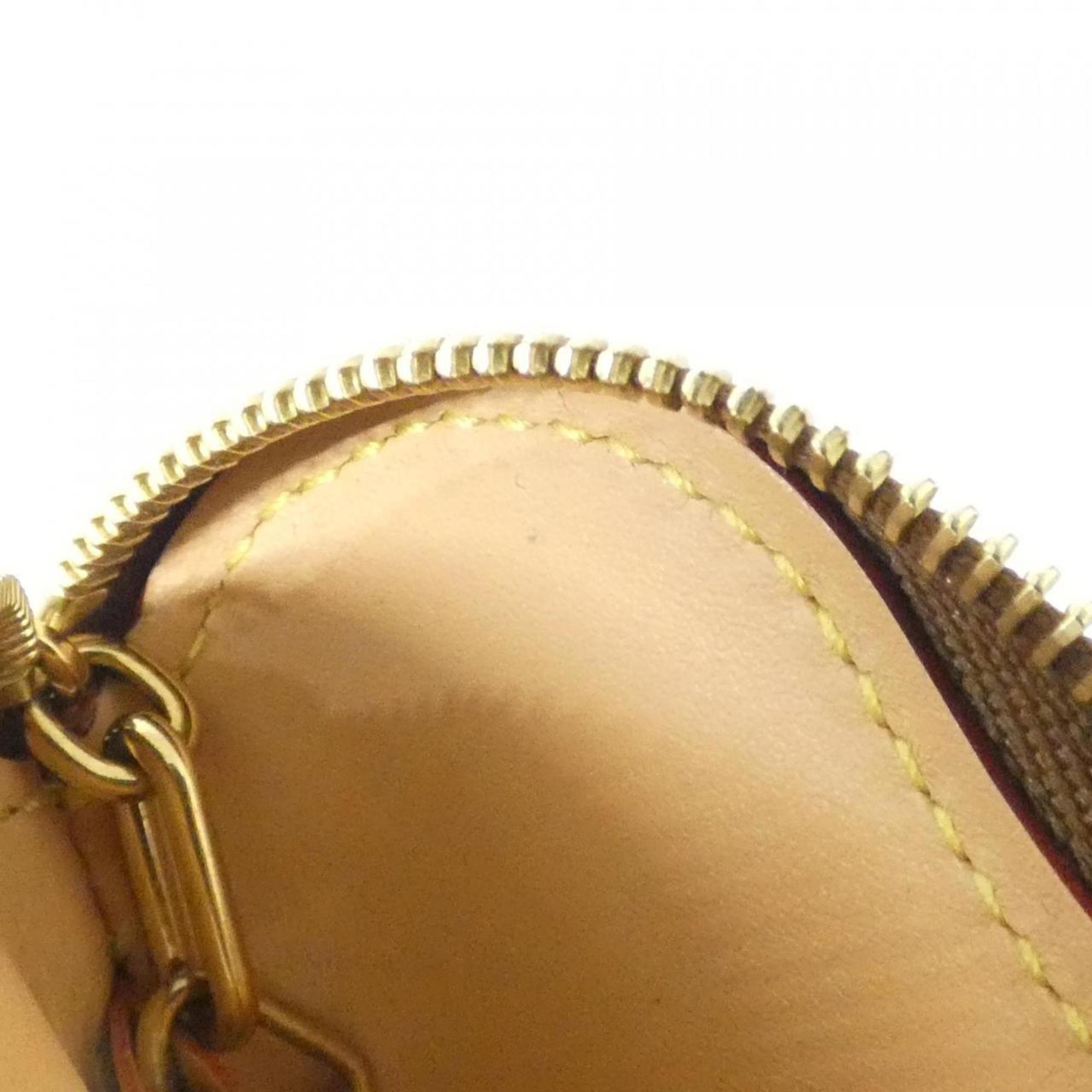 Louis Vuitton Marron Coated Canvas Coin Purse/Coin Case