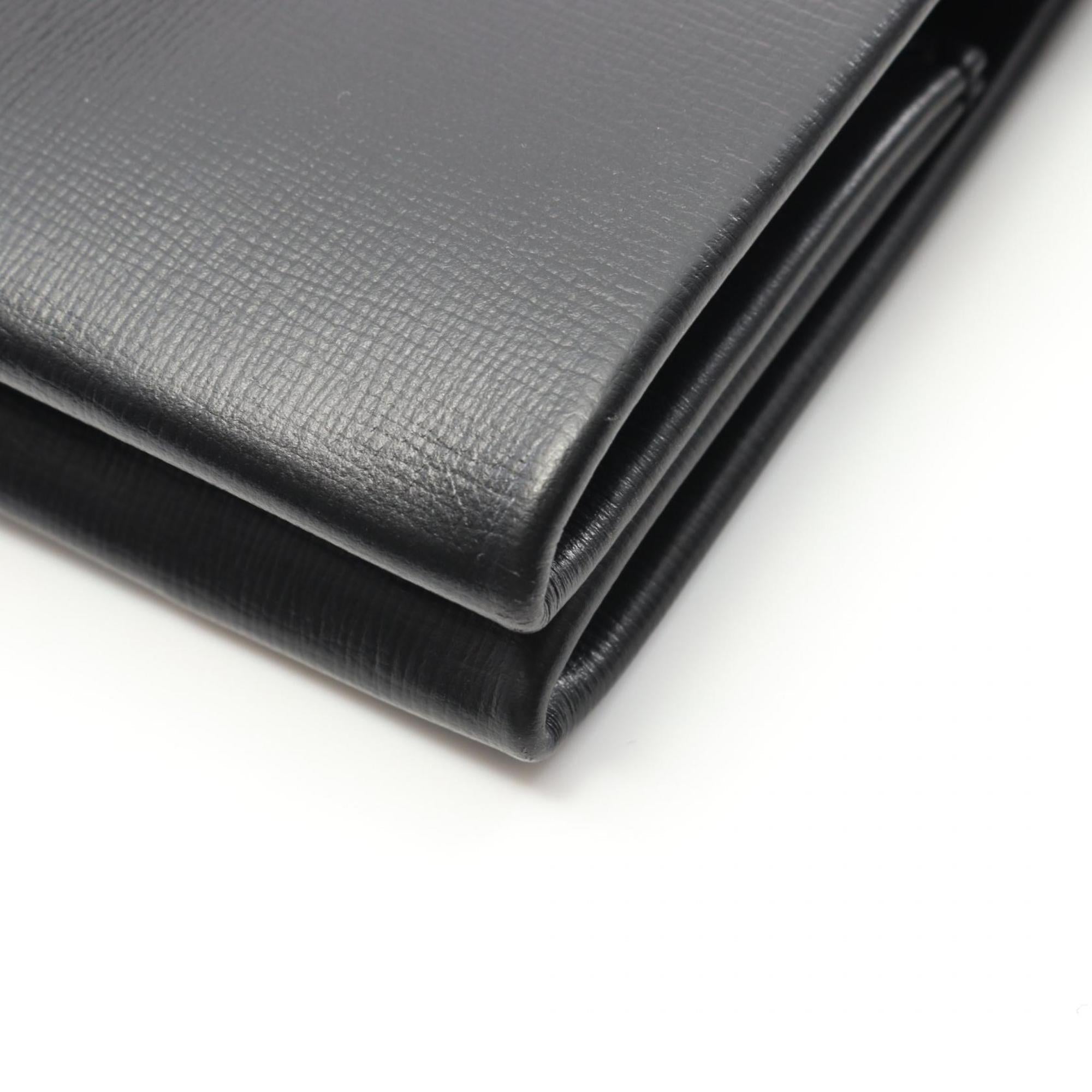 Louis Vuitton Black Leather Tote Bag