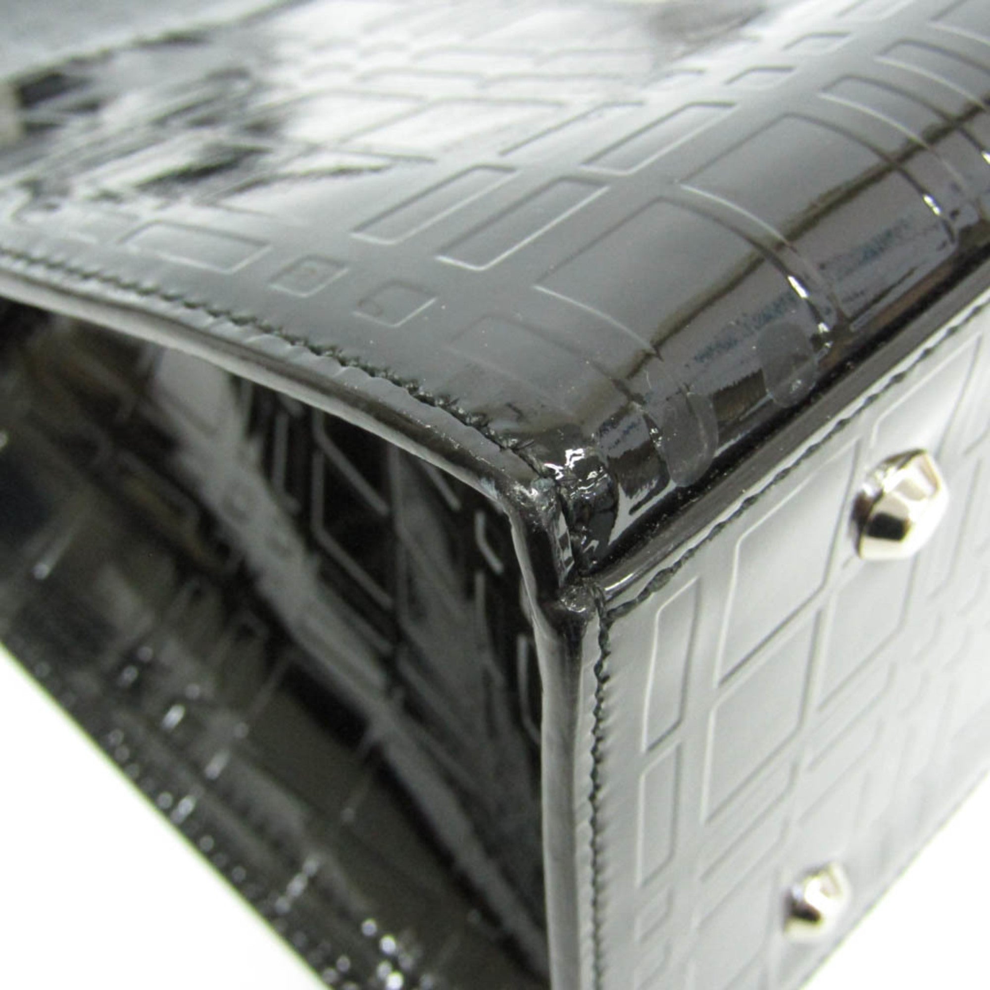 Burberry Black Patent Leather Shoulder Bag