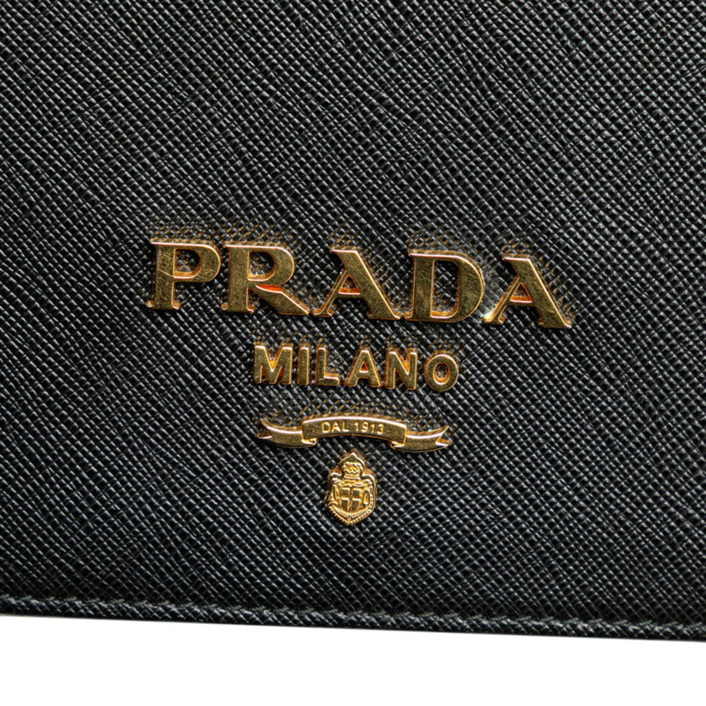 Prada Black Leather Shoulder Bag