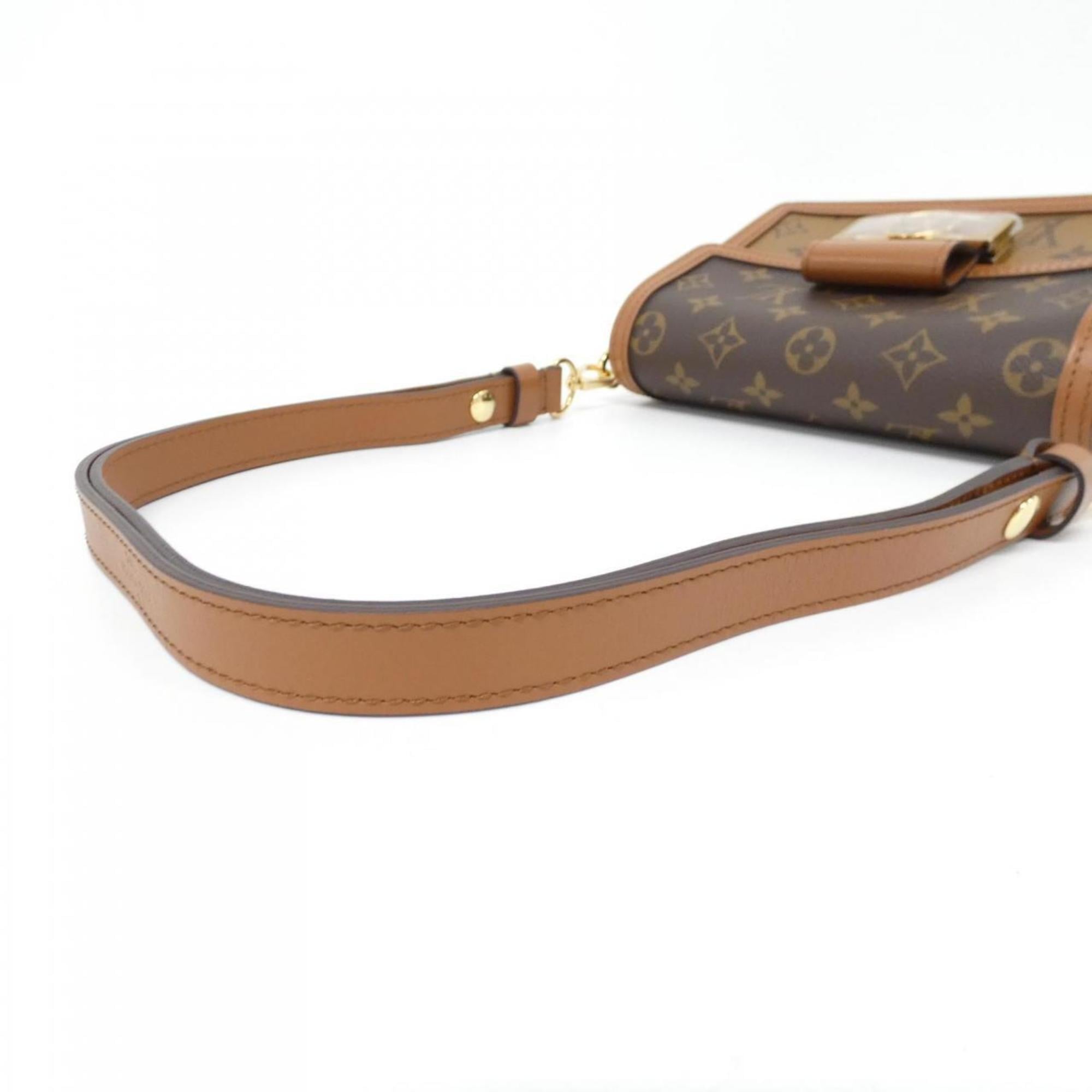 Louis Vuitton Marron Coated Canvas Shoulder Bag