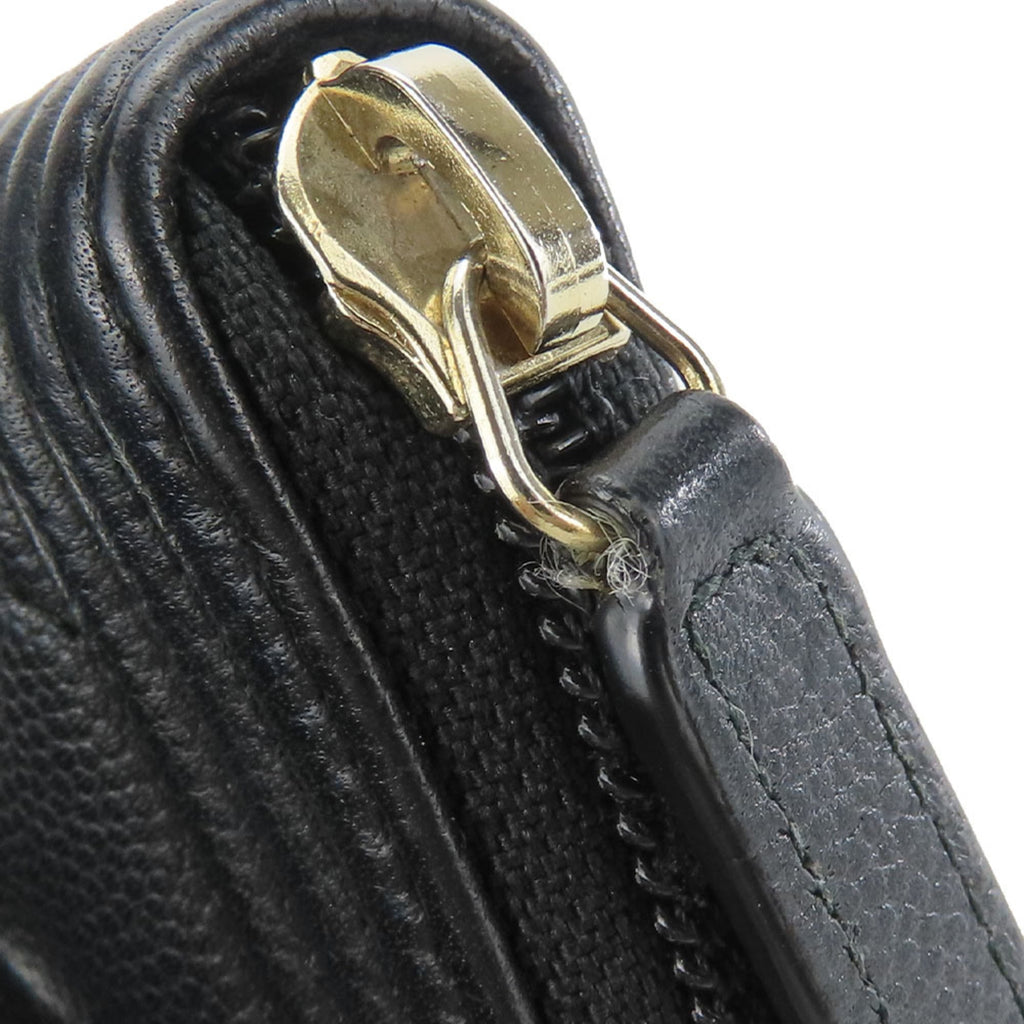 Chanel Black Grained Calfskin Coin Purse/Coin Case