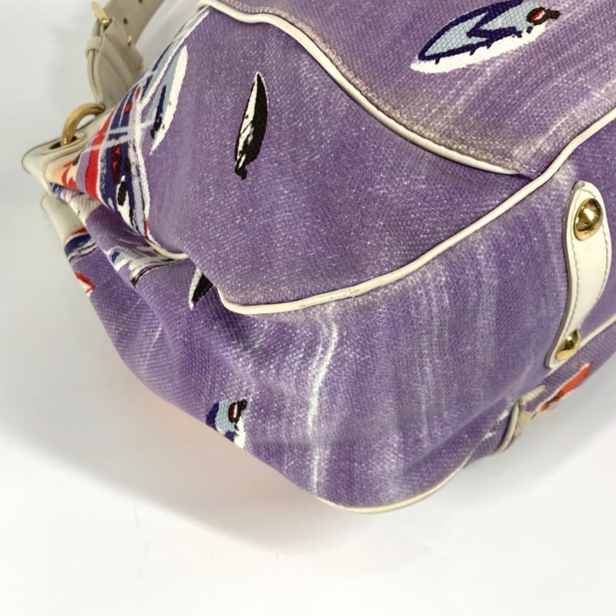Louis Vuitton Multi-Color Leather Canvas Shoulder Bag
