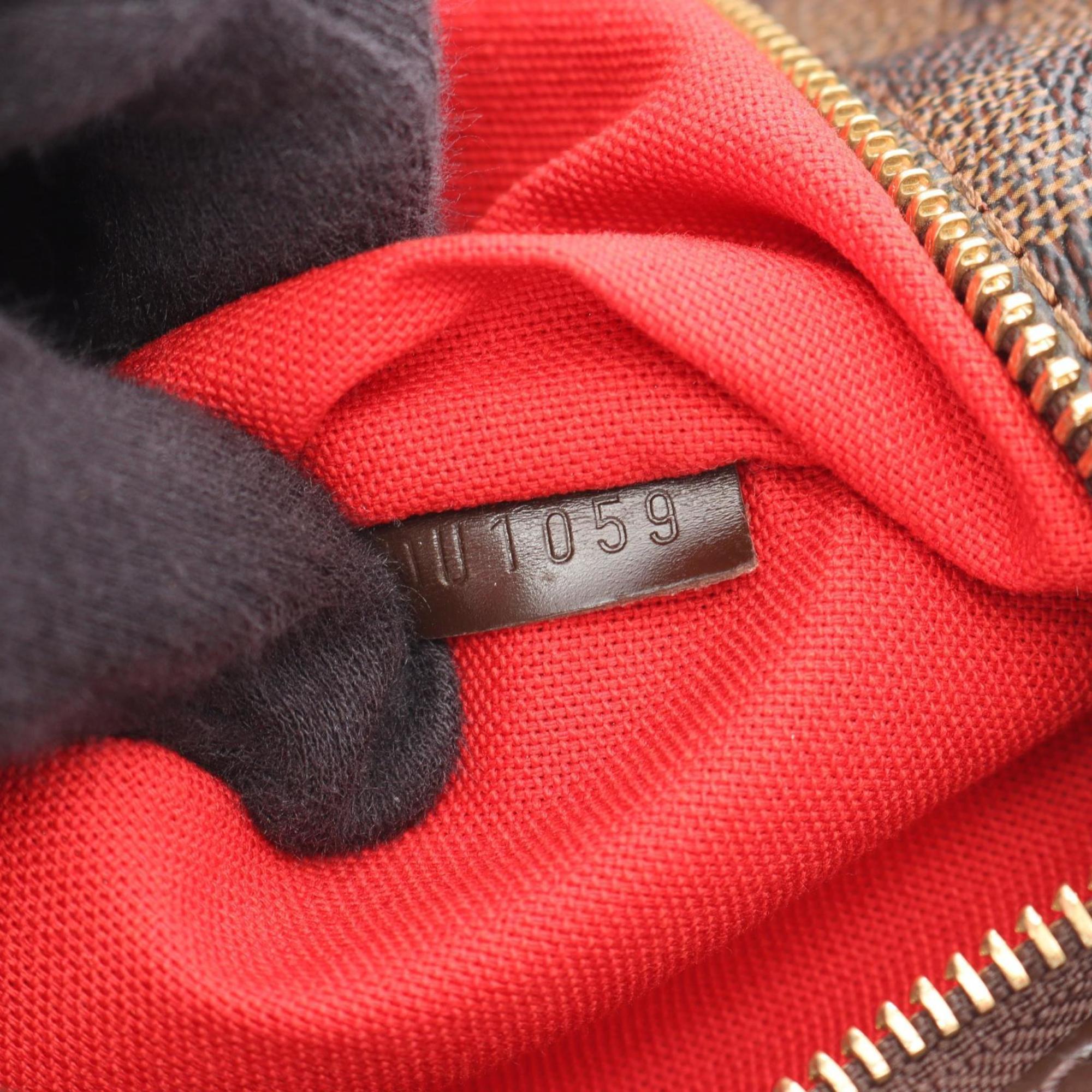 Louis Vuitton Brown Coated Canvas Pvc Damier Canvas Leather Shoulder Bag