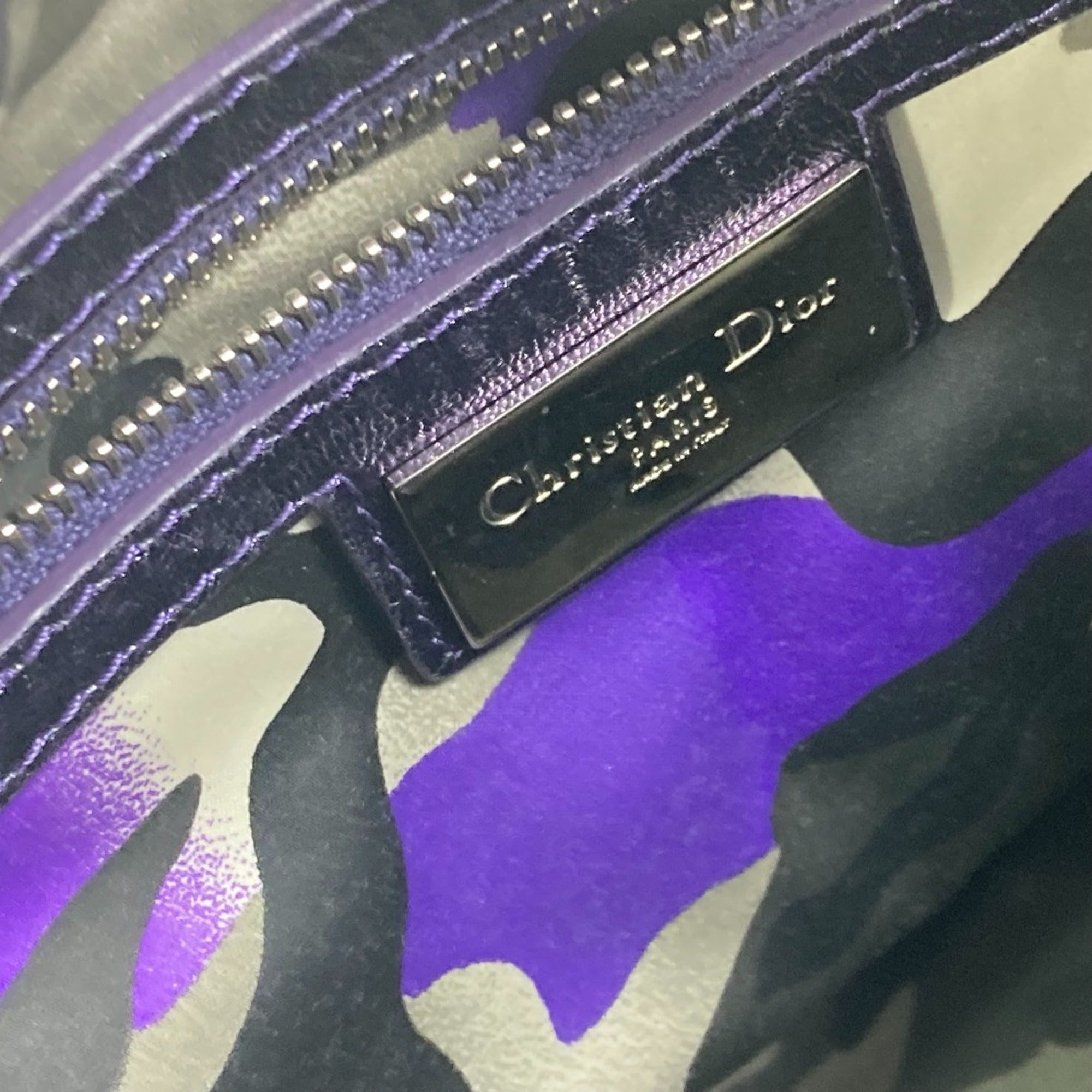 Christian Dior Purple Leather Handbag (Pre-Owned)