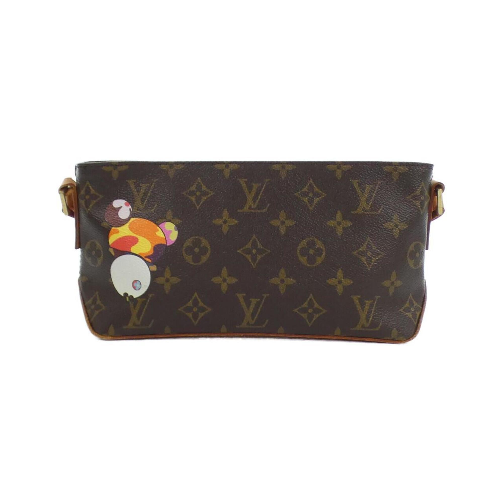 Louis Vuitton Brown Marron Monogram Panda Coated Canvas Shoulder Bag