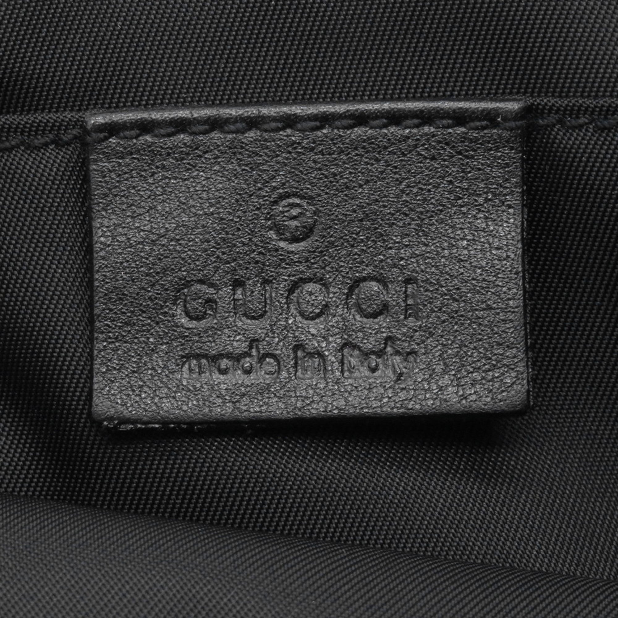 Gucci Black Canvas Pouch Sling Bag (Pre-Owned)