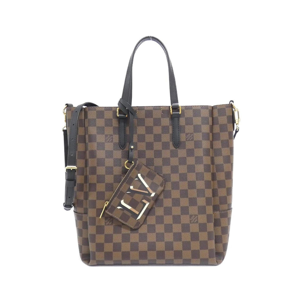 Louis Vuitton Brown Coated Canvas Handbag