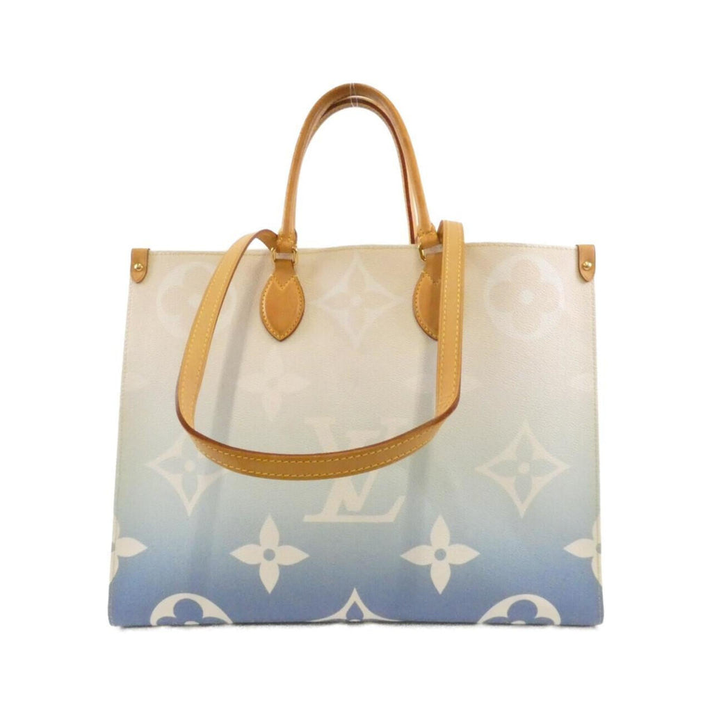 Louis Vuitton Monogram Blue Coated Canvas Handbag