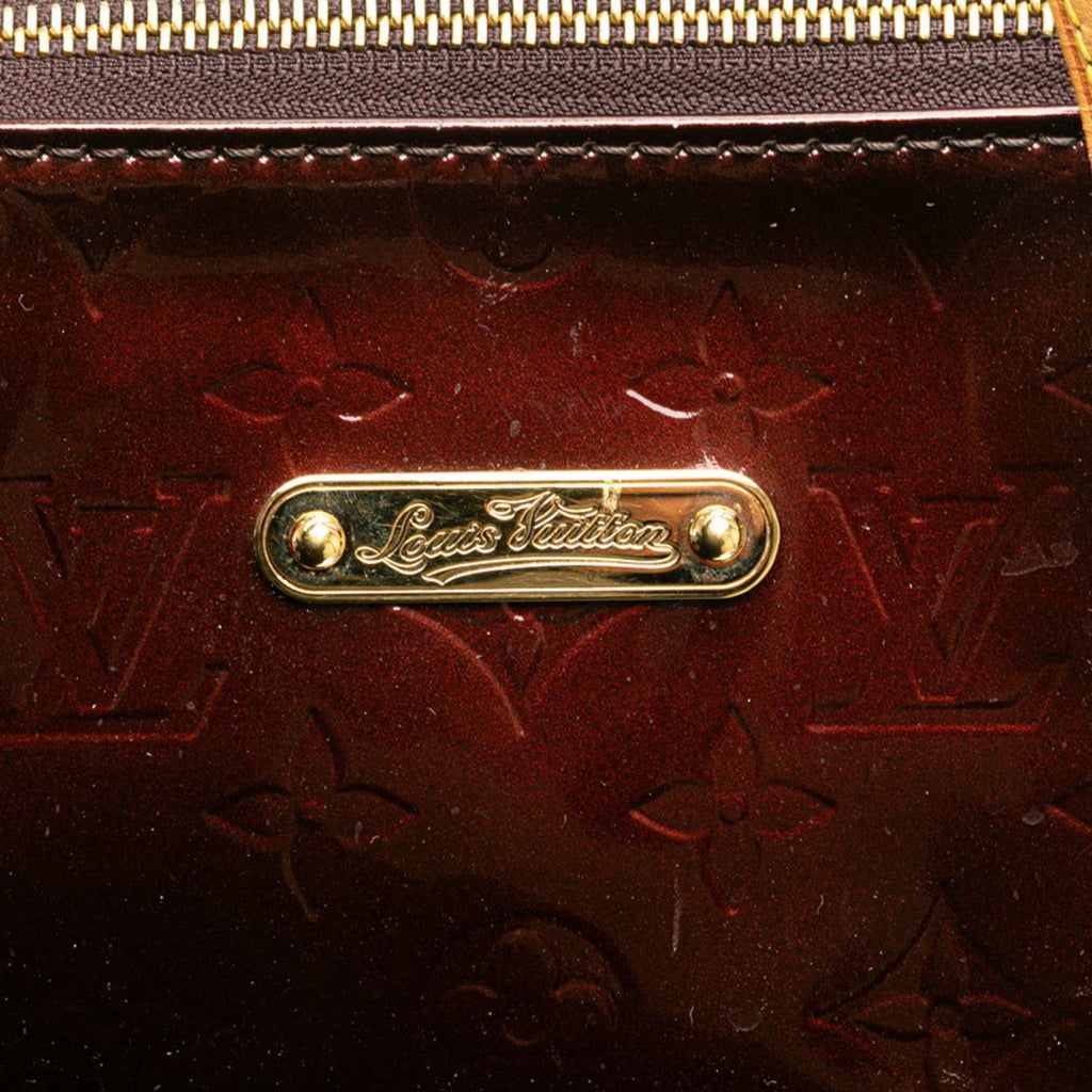 Louis Vuitton Amarante Brown Patent Leather Leather Handbag Shoulder Bag