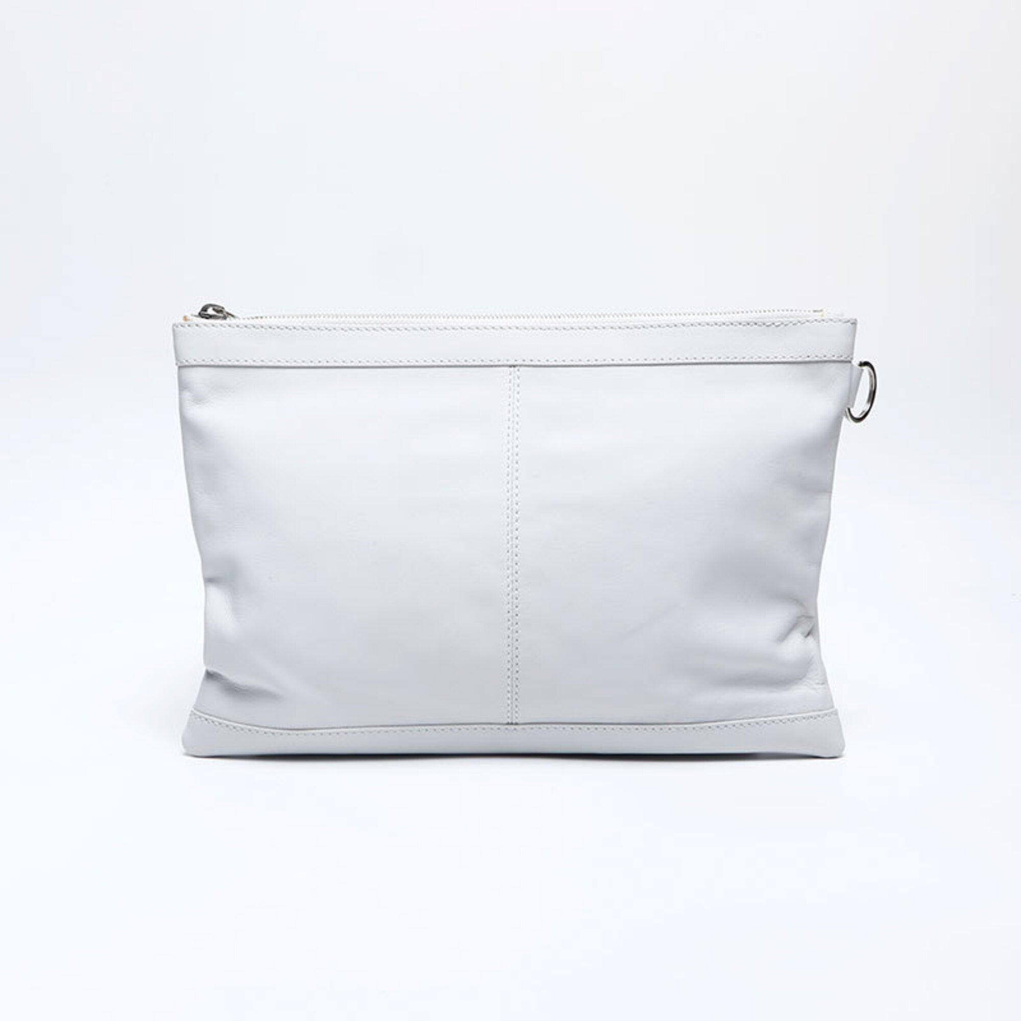Balenciaga White Leather Clutch