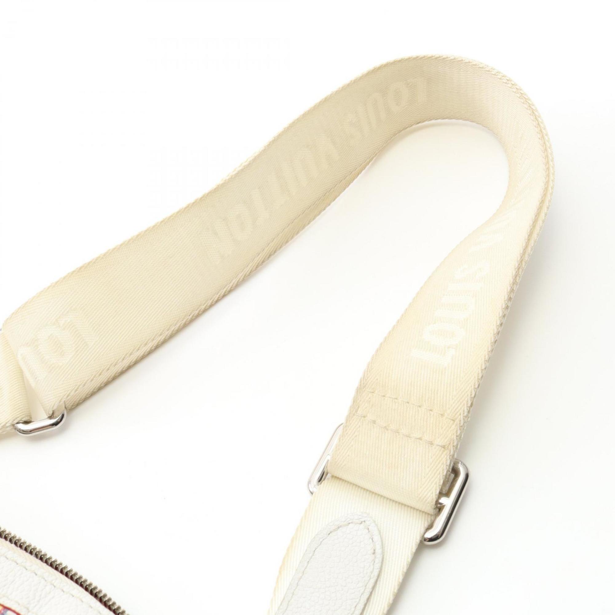 Louis Vuitton Multi-Color White Leather Shoulder Bag
