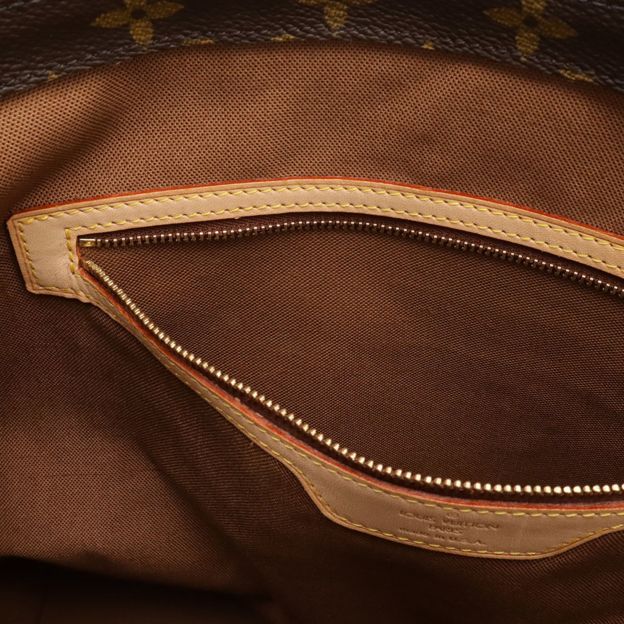Louis Vuitton Brown Canvas Shoulder Bag Tote Bag