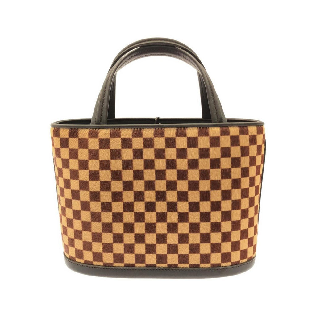 Louis Vuitton Brown Damier Sauvage Ebene Leather Handbag
