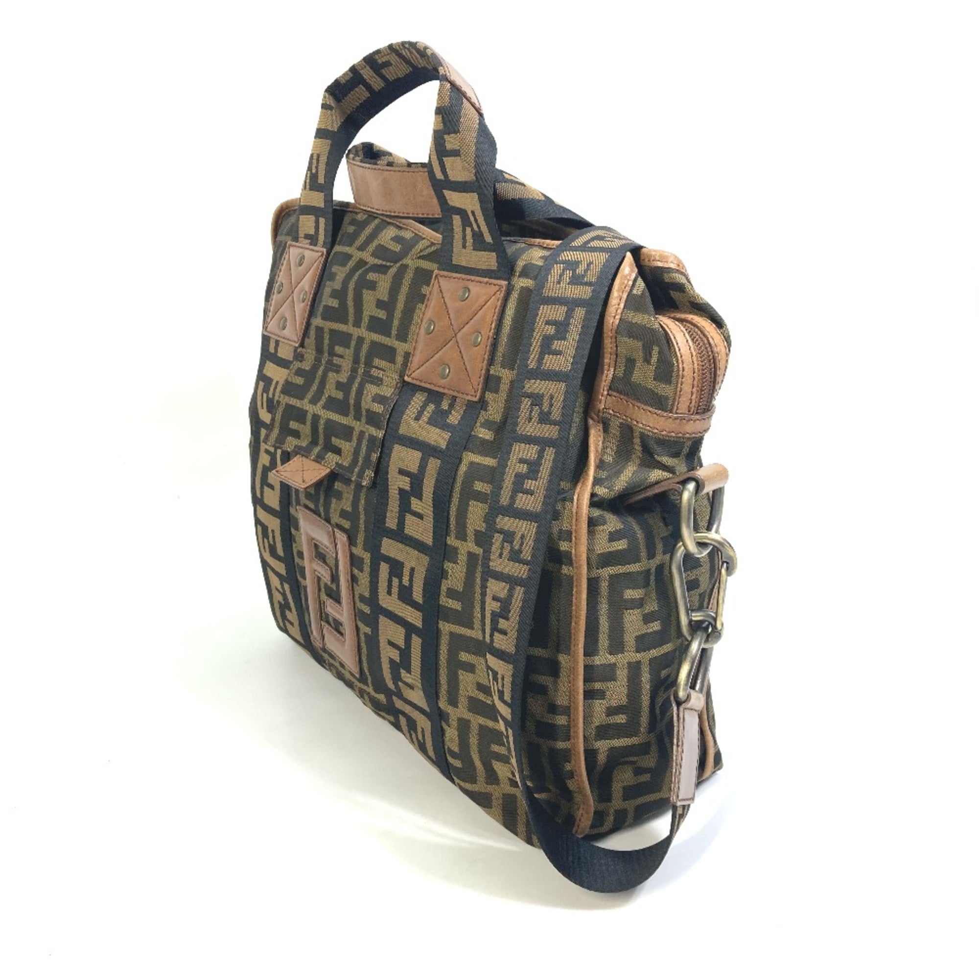 Fendi Brown Leather Tote Bag