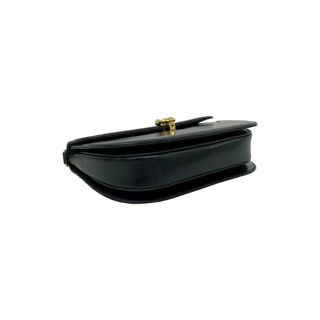 Gucci Black Leather Pochette Shoulder Bag (Pre-Owned)
