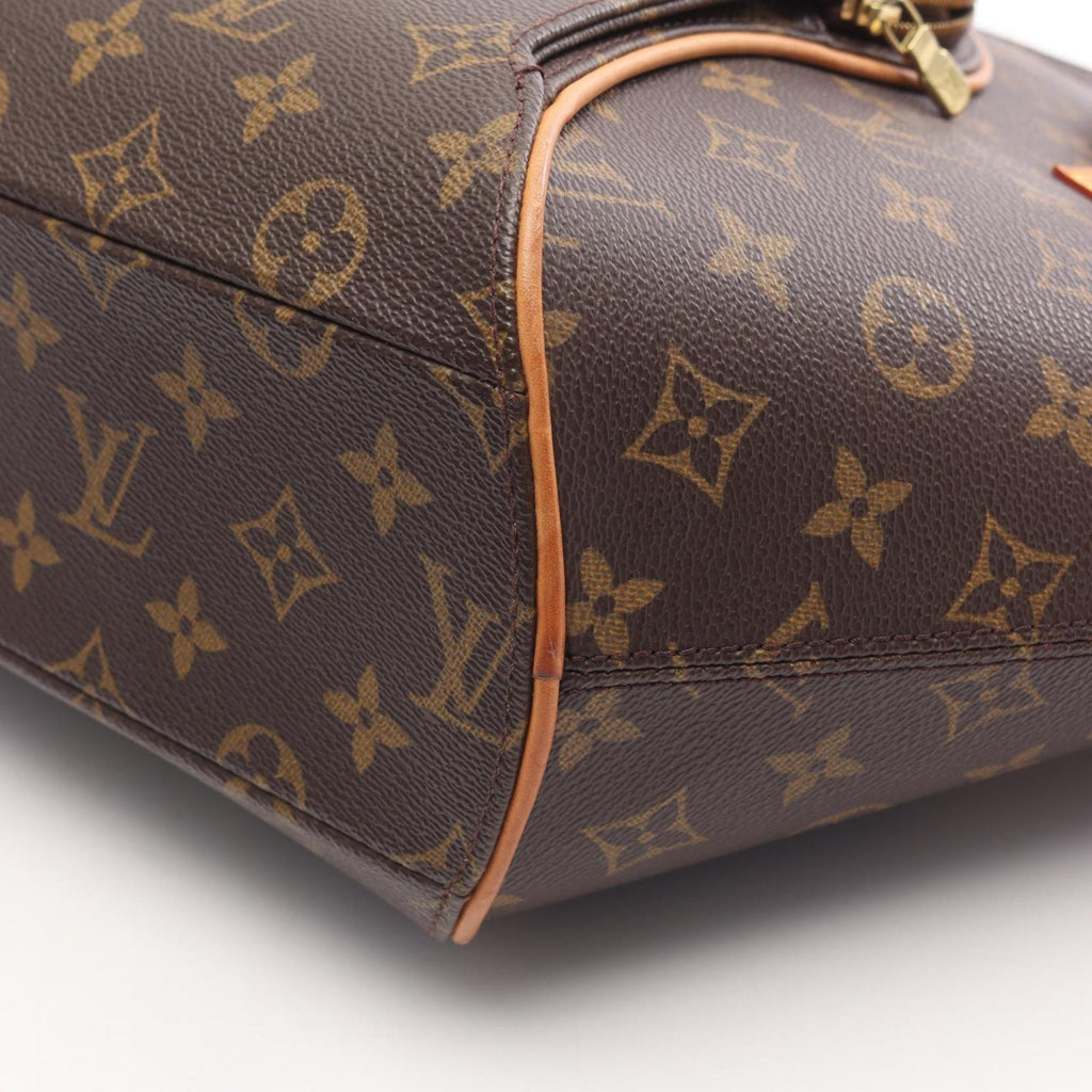 Louis Vuitton Brown Coated Canvas Leather Shoulder Bag