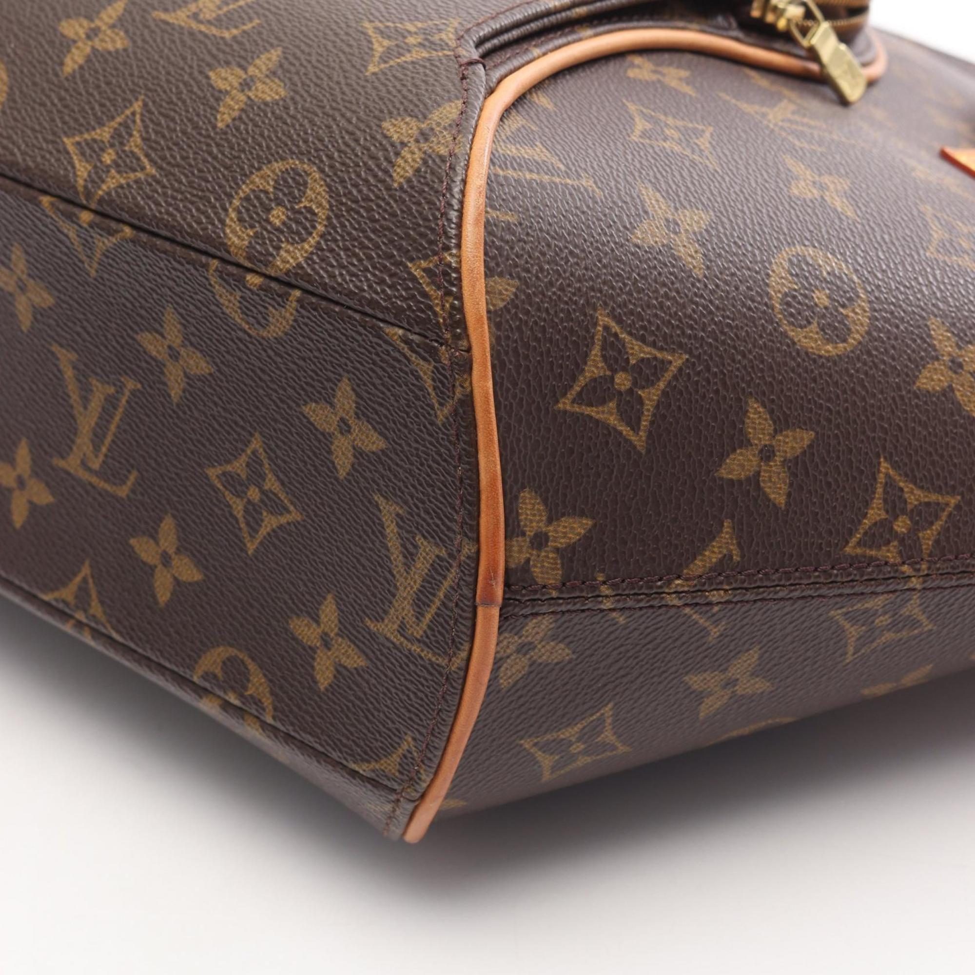 Louis Vuitton Brown Coated Canvas Leather Shoulder Bag